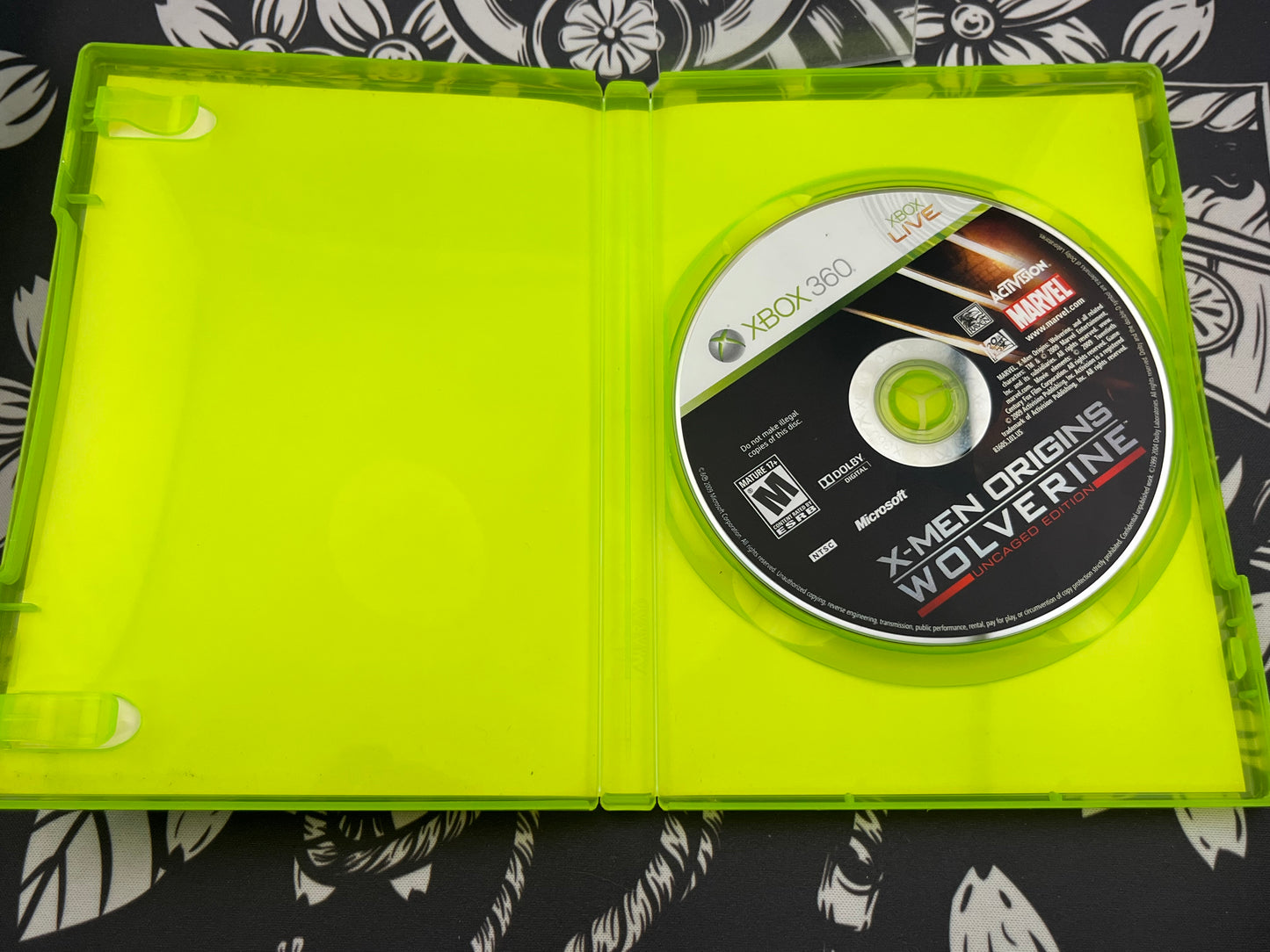 X-Men Origins Wolverine Xbox 360 No Manual