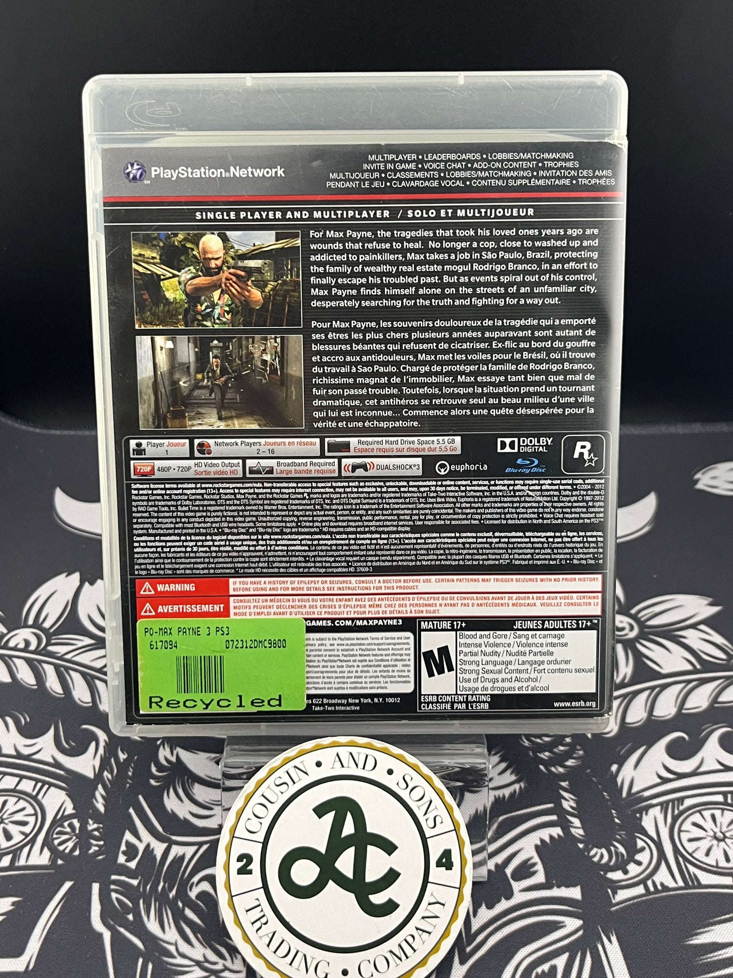 Max Payne 3 PS3 CIB