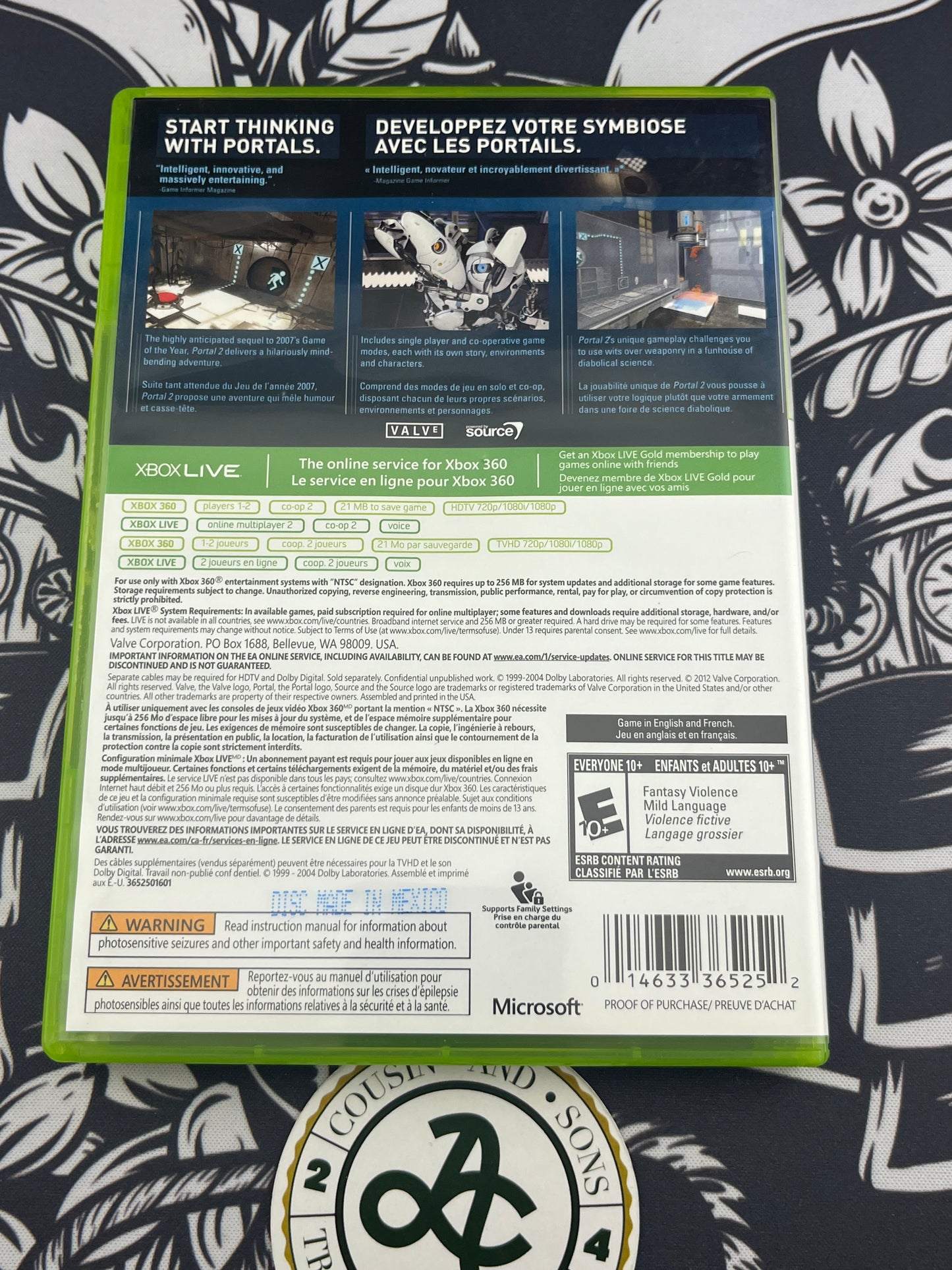 Portal 2 Xbox 360 CIB