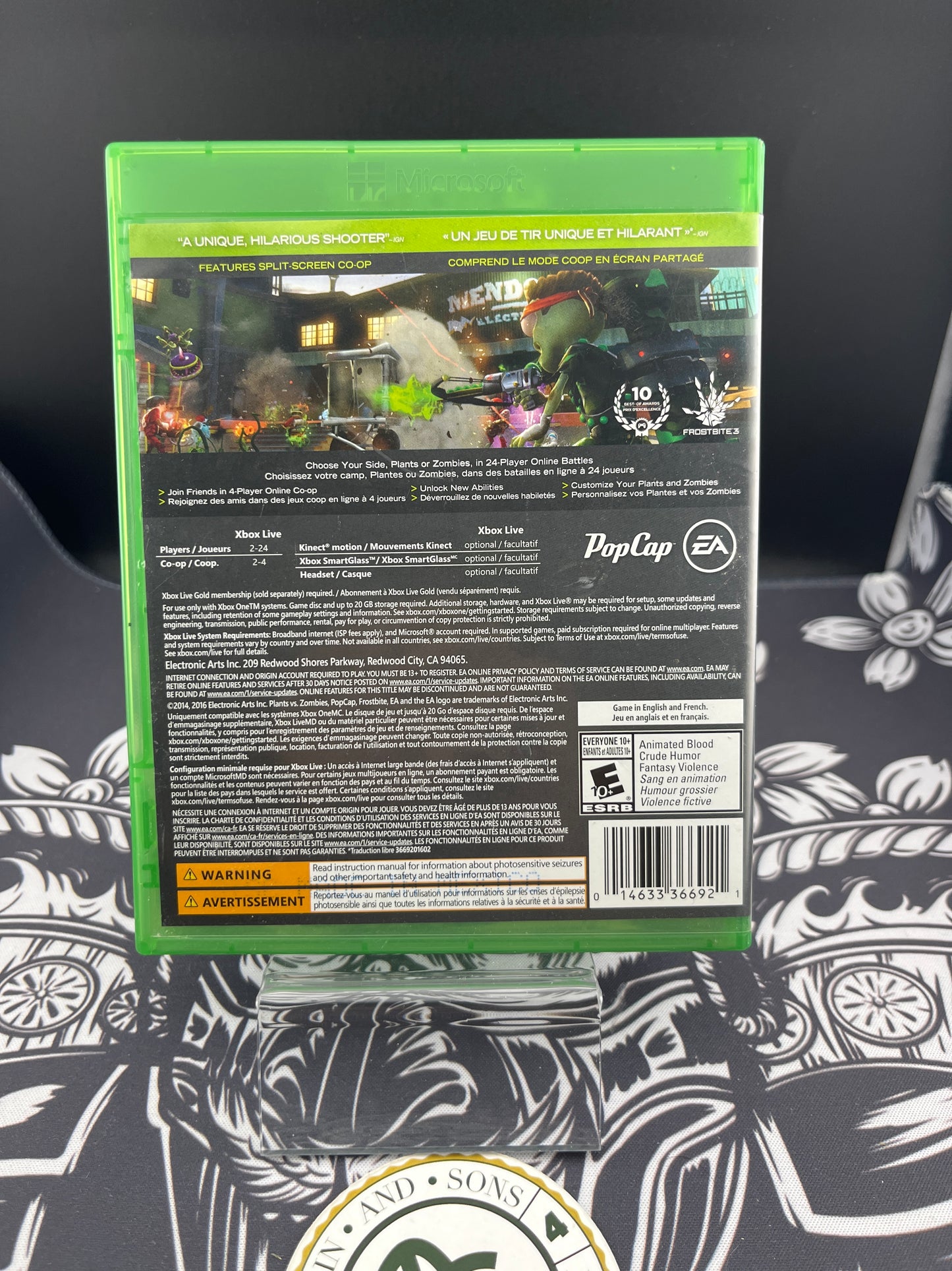 Plants Vs Zombies Garden Warfare Xbox ONE CIB