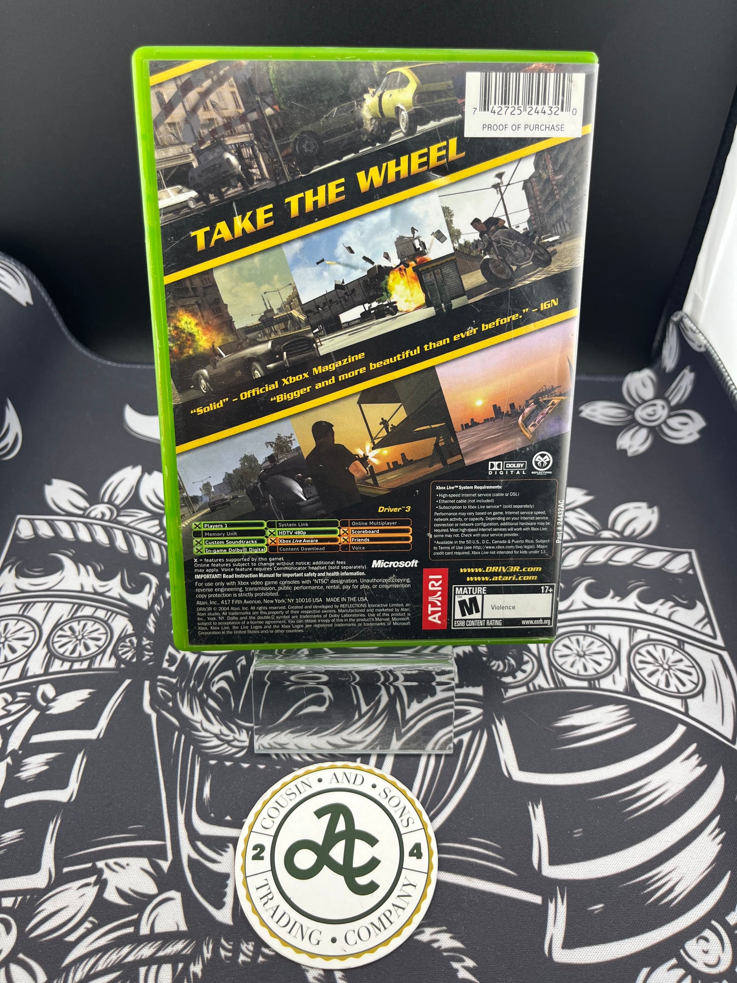 Driver 3 - Driv3r Xbox CIB (No Manual)
