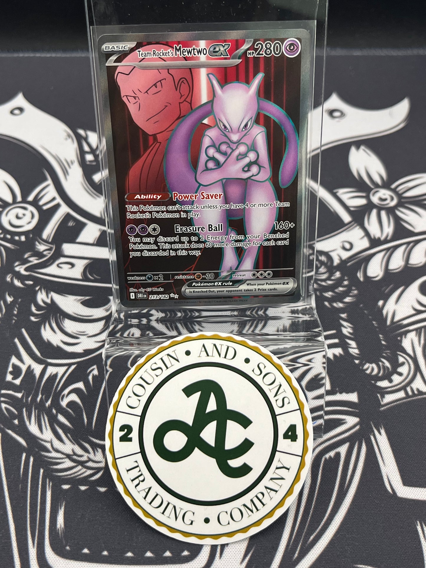 Team Rocket Mewtwo EX 213/182 NM
