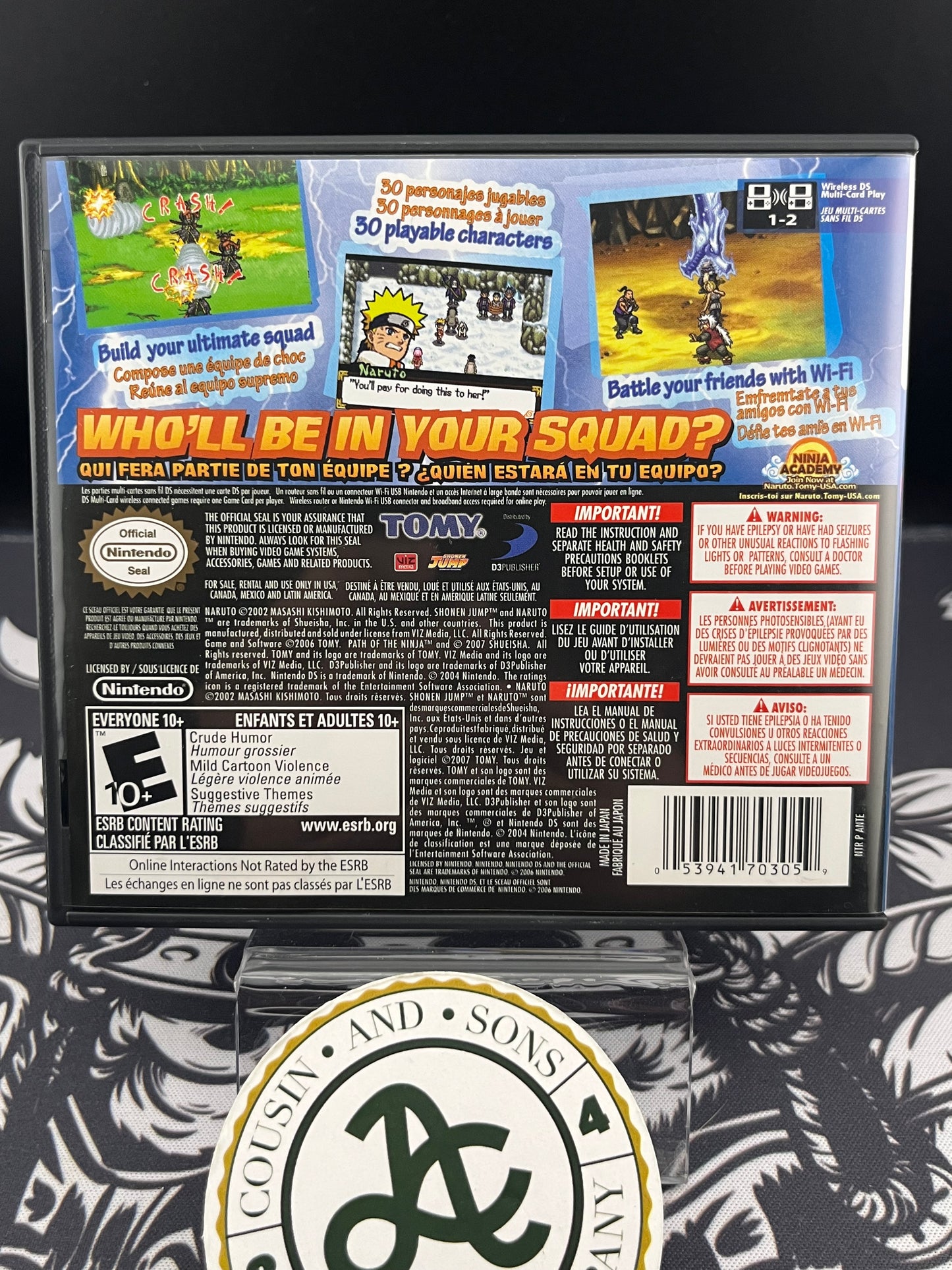 Naruto Path of Ninja 2 DS CIB
