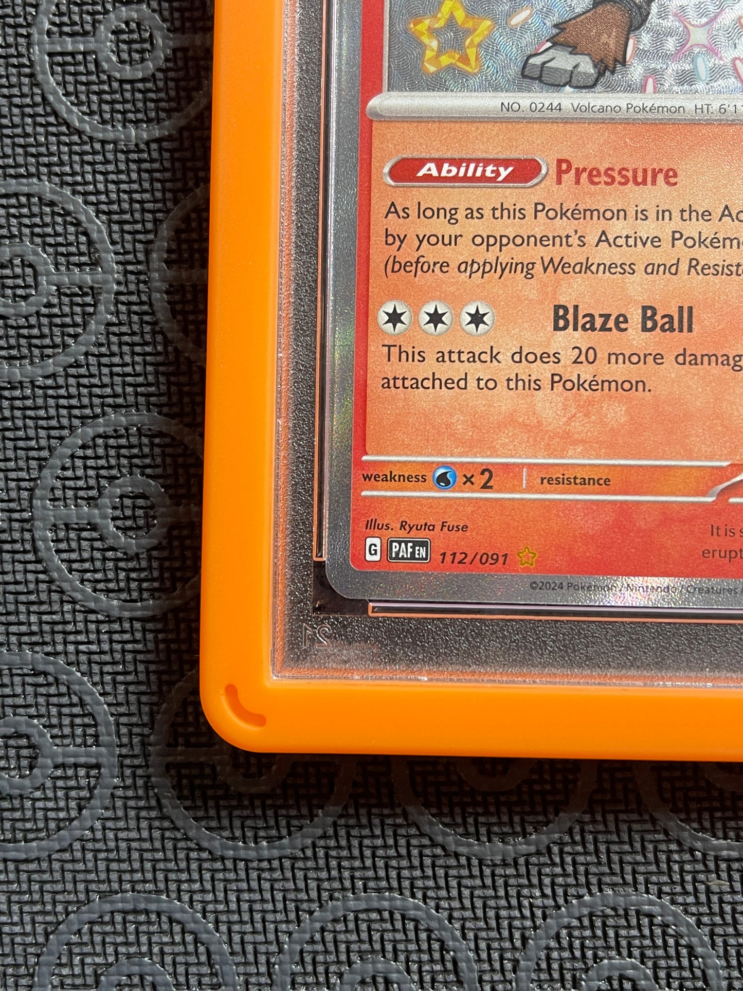 2024 Paldean Fates #112 Entei Shiny Rare PSA 10