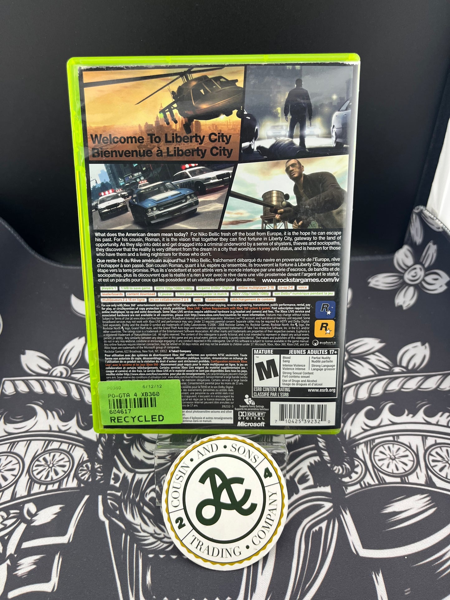 Grand Theft Auto IV GTA 4 Xbox 360 No Manual