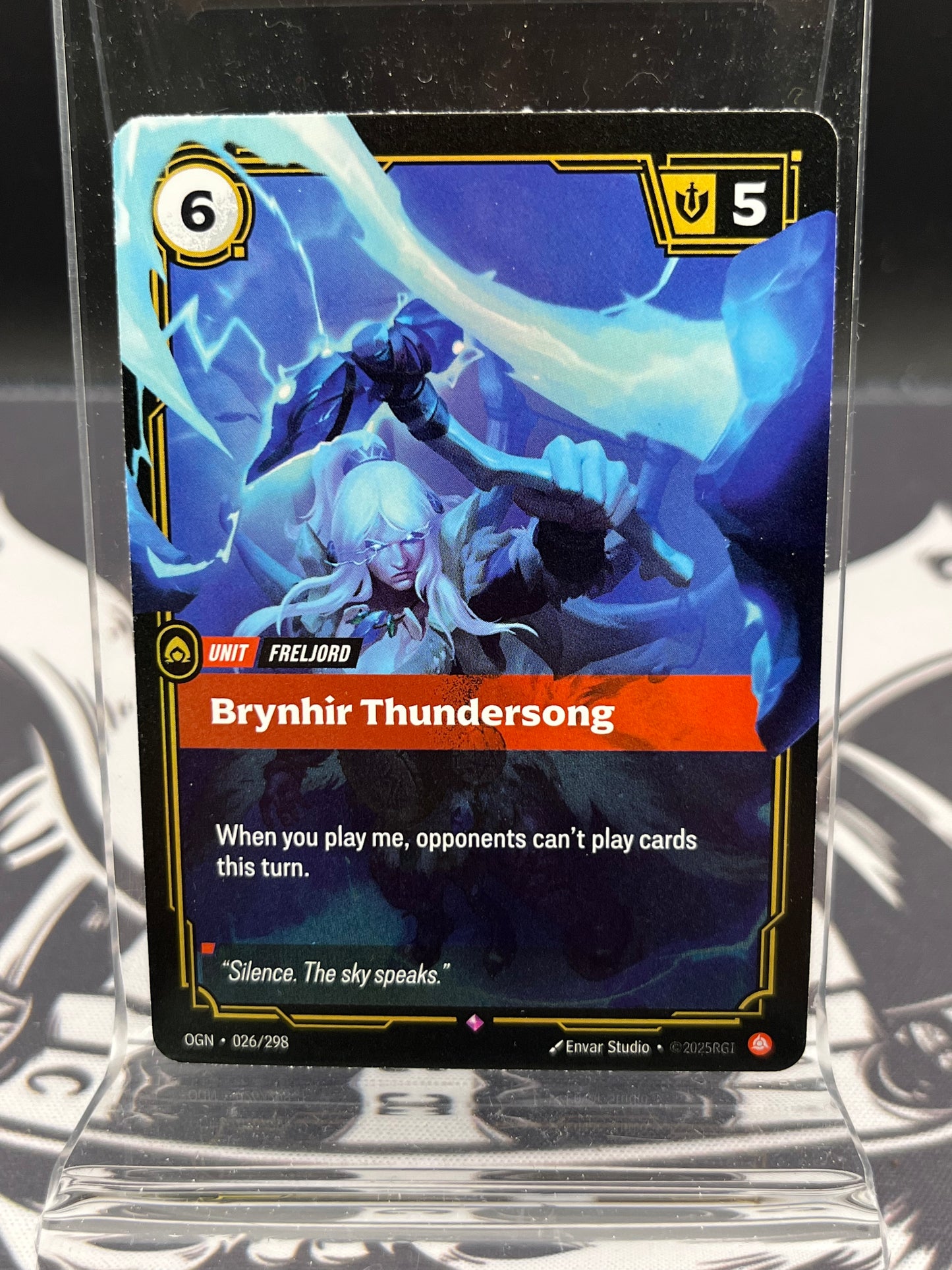 Riftbound - Origins Brynhir Thundersong #026/298 Rare NM Foil