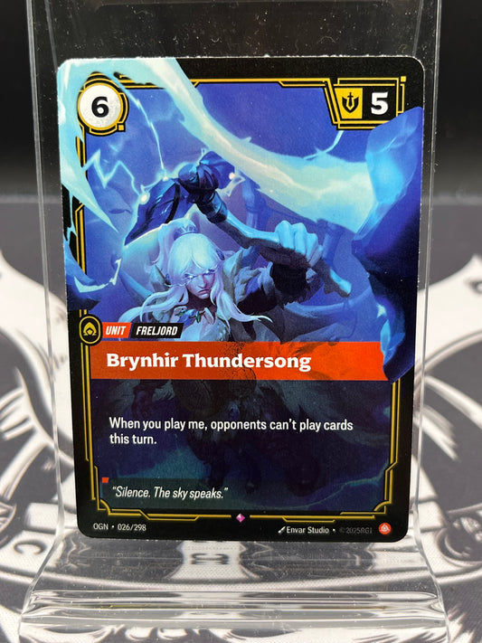 Riftbound - Origins Brynhir Thundersong #026/298 Rare NM Foil