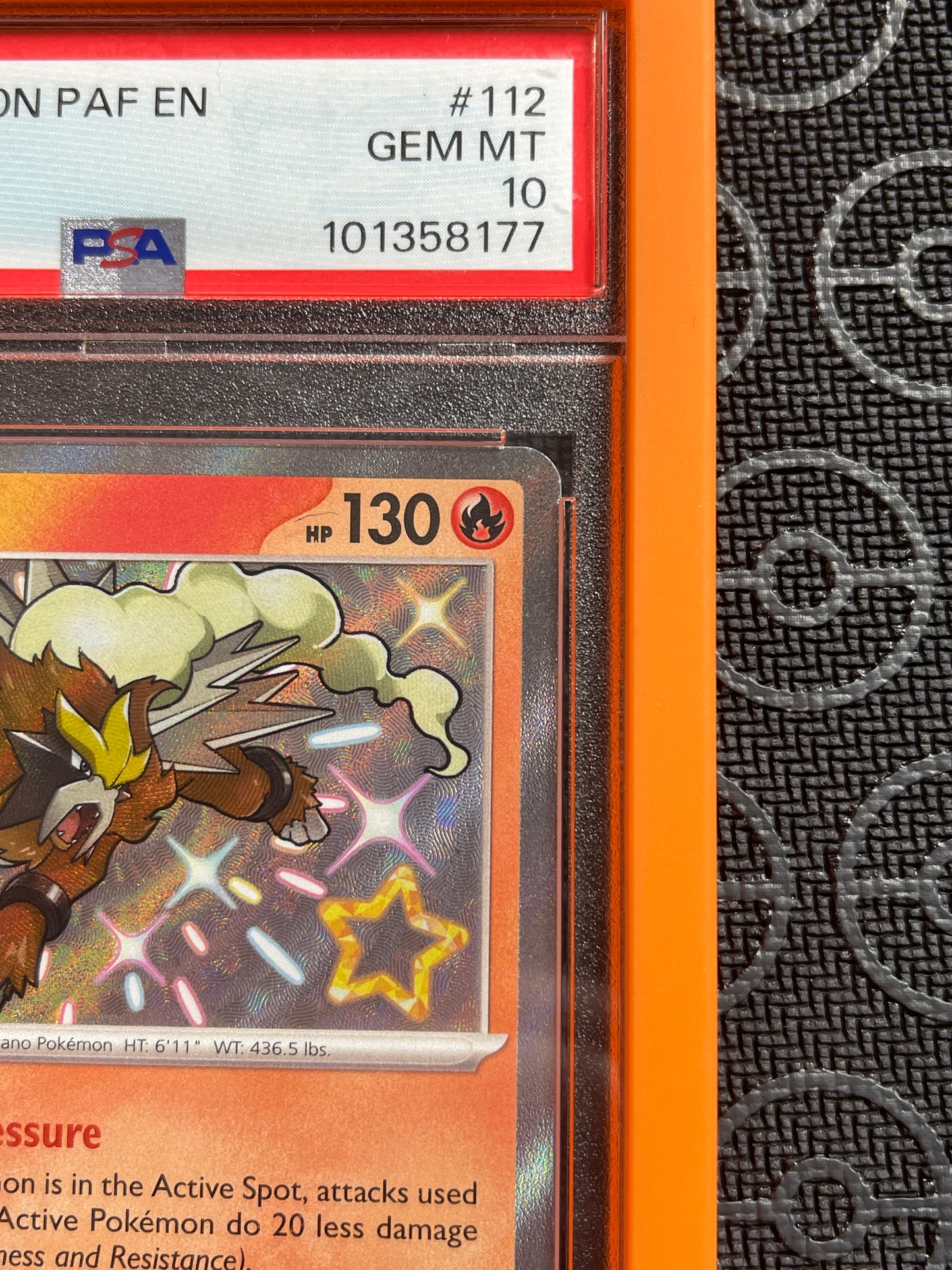 2024 Paldean Fates #112 Entei Shiny Rare PSA 10