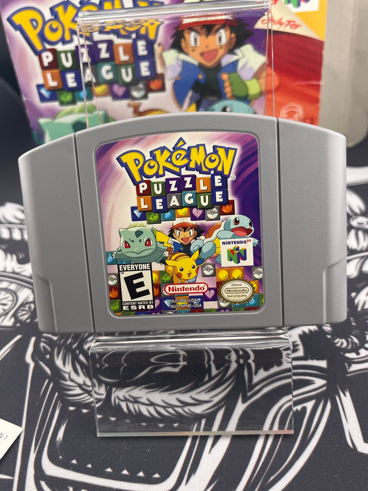 Pokémon Puzzle League N64 Box Cartridge + Insert - missing manual (Charity)