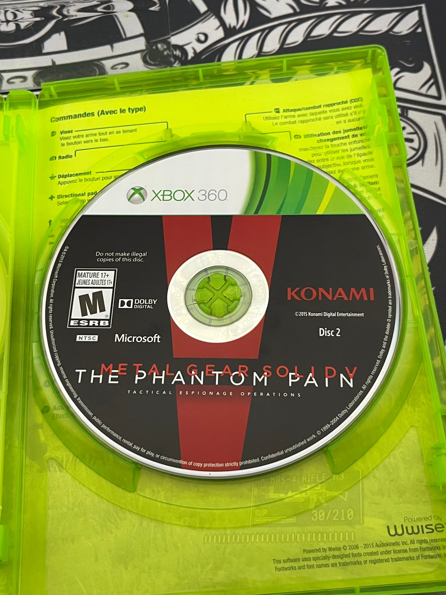 Metal Gear Solid V The Phantom Pain Xbox 360 CIB