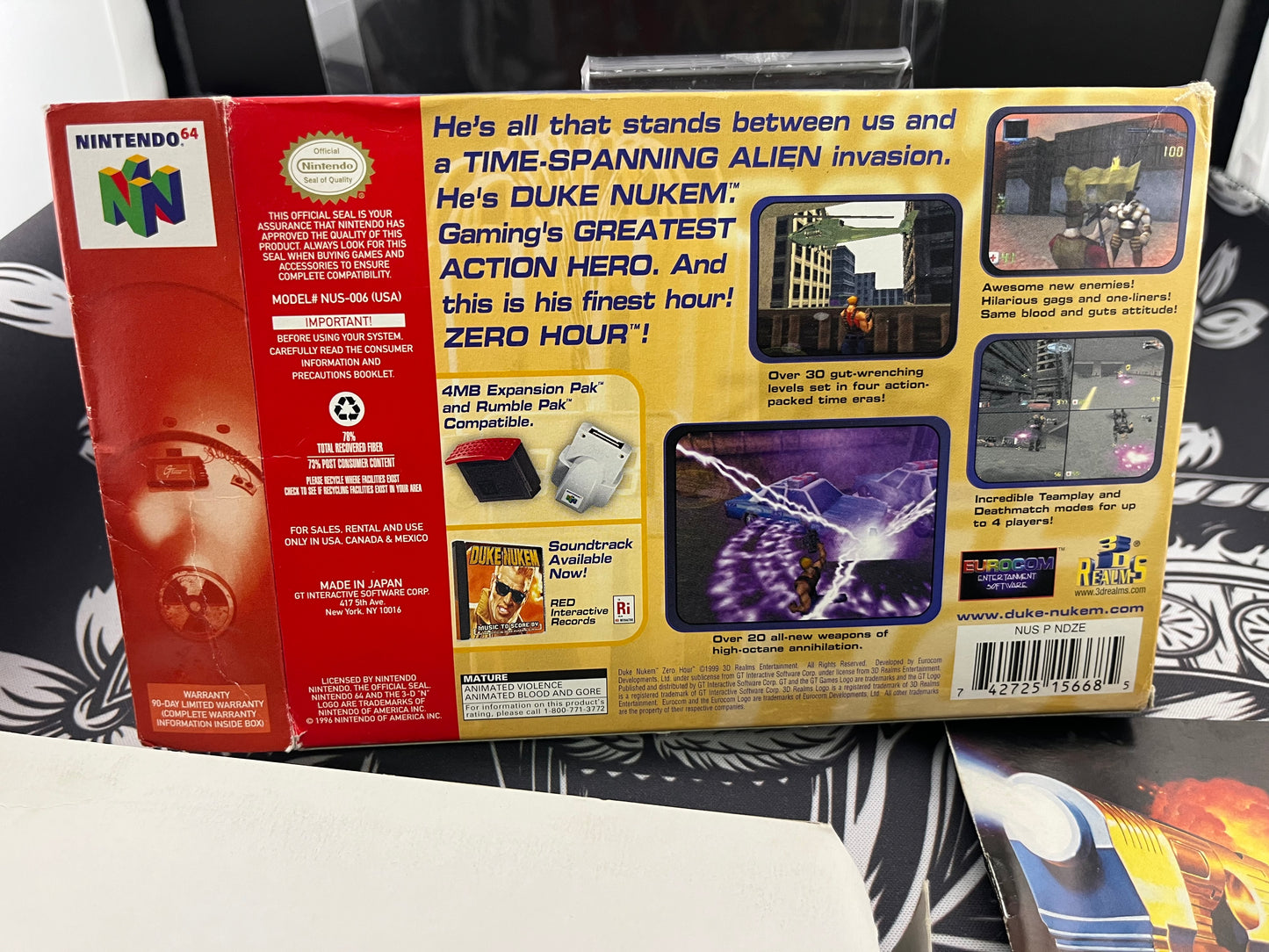 Duke Nukem Zero Hour n64 Full CIB