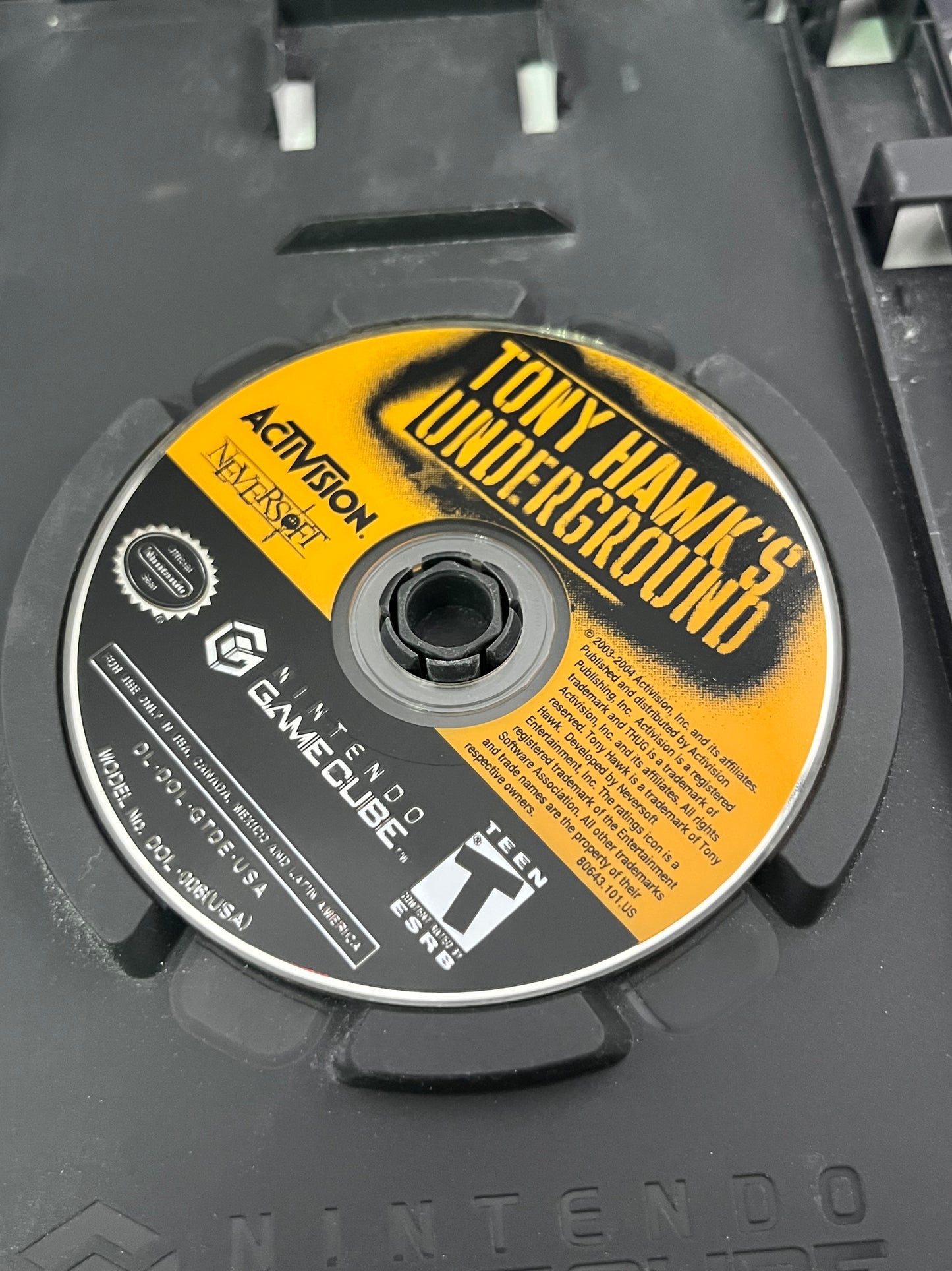 Tony Hawk Underground GameCube No Manual