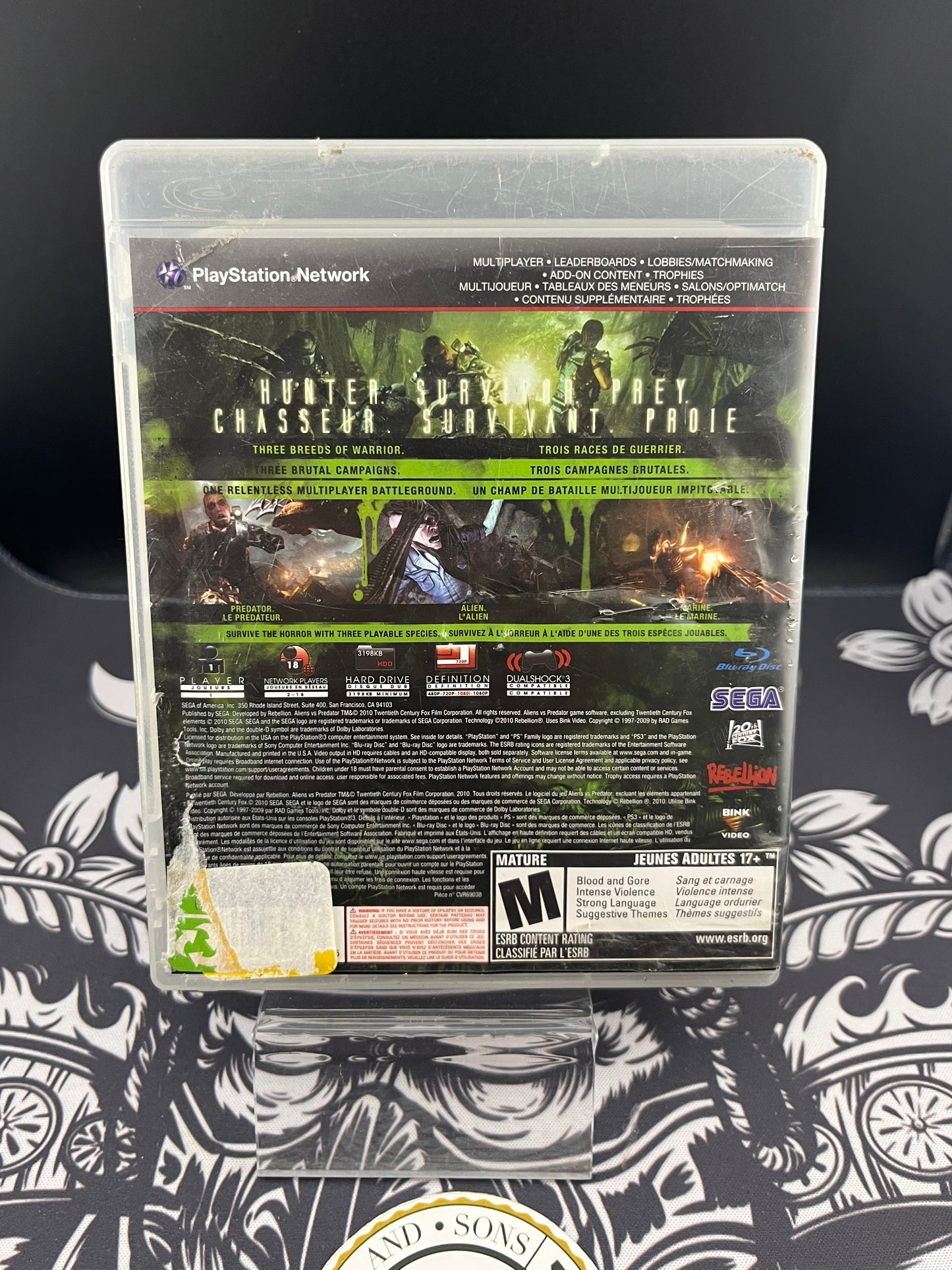 Aliens vs Predators PS3 CIB