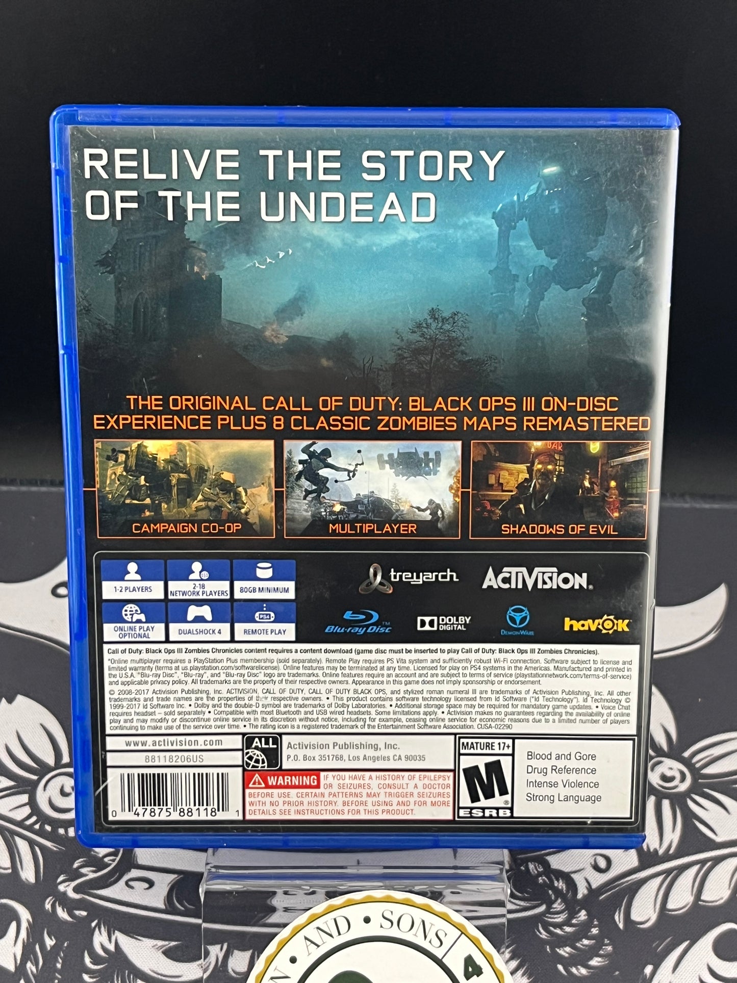 Call of Duty Black Ops 3 Zombies Chronicles Edition PS4 CIB