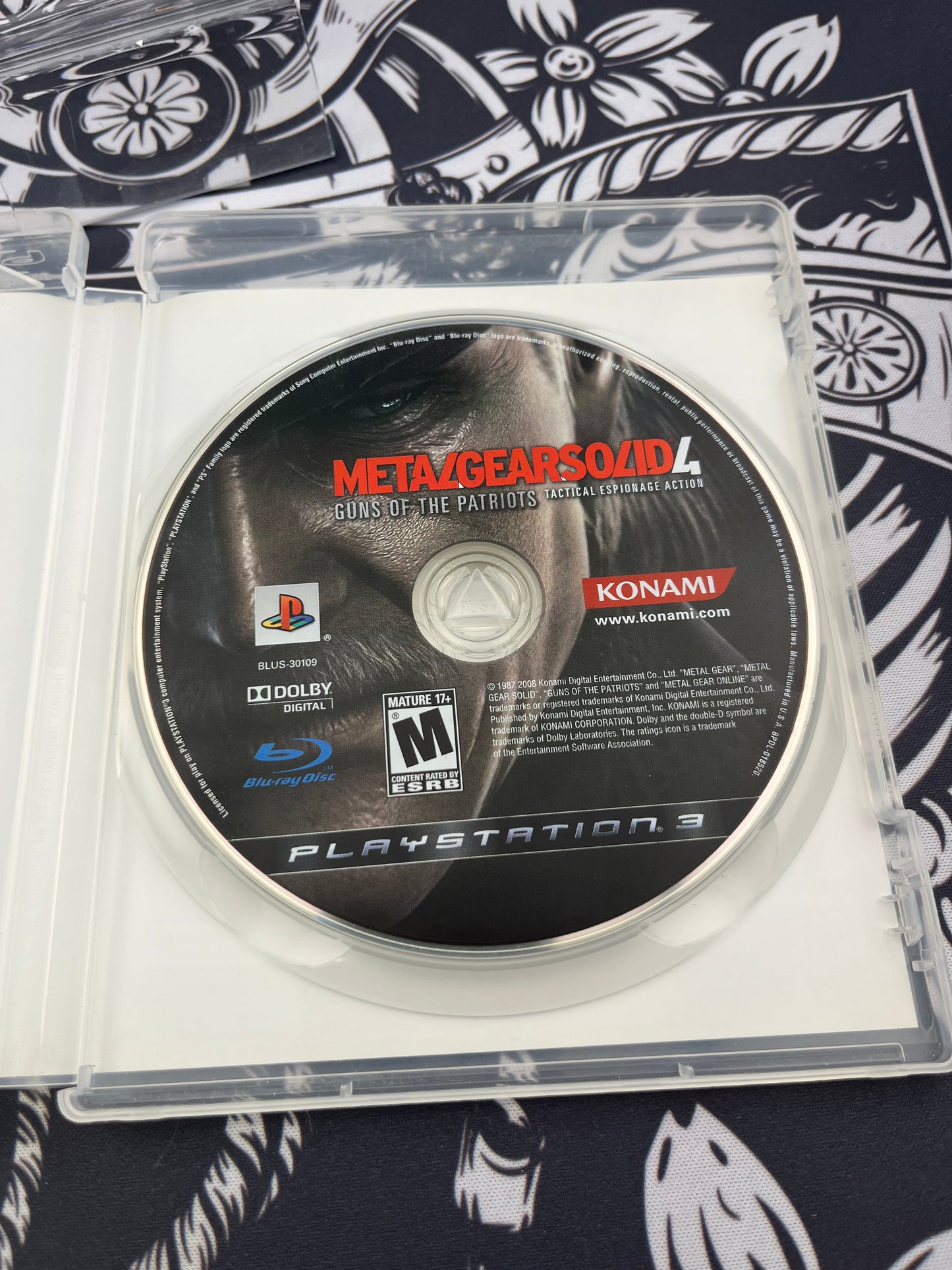 Metal Gear Solid 4 PS3 no Manual