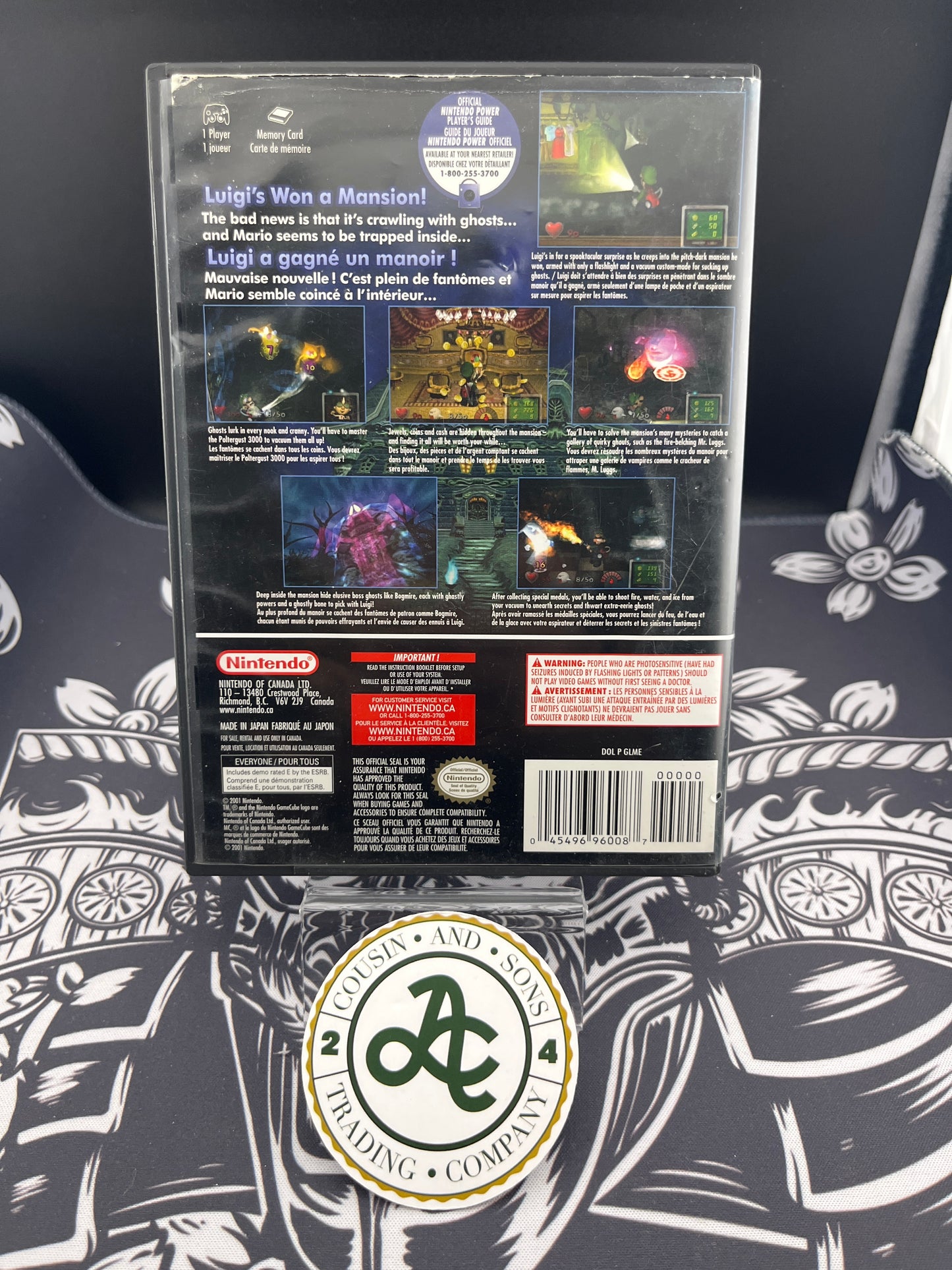 Luigi Mansion GameCube No Manual