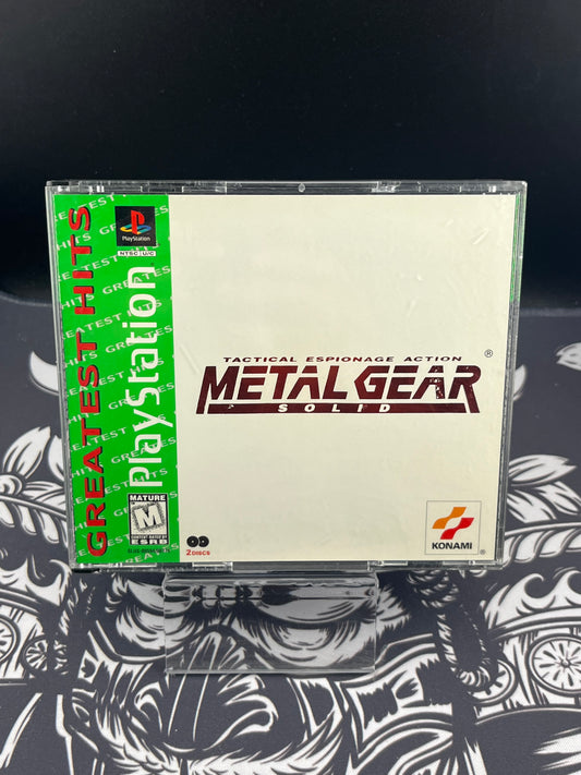 Metal Gear Solid Greatest Hits PS1 No Manual