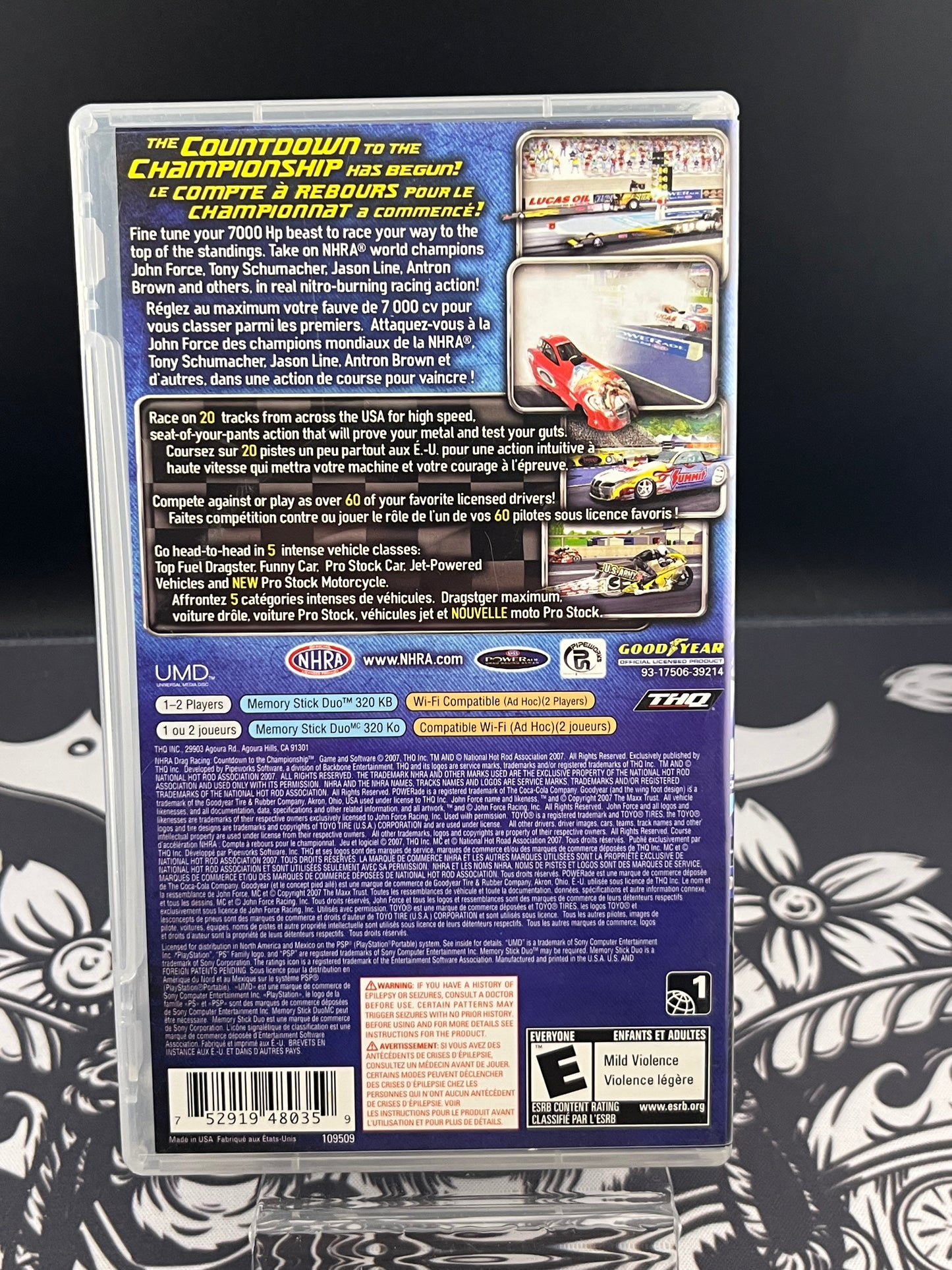 NHRA Drag Racing PSP CIB