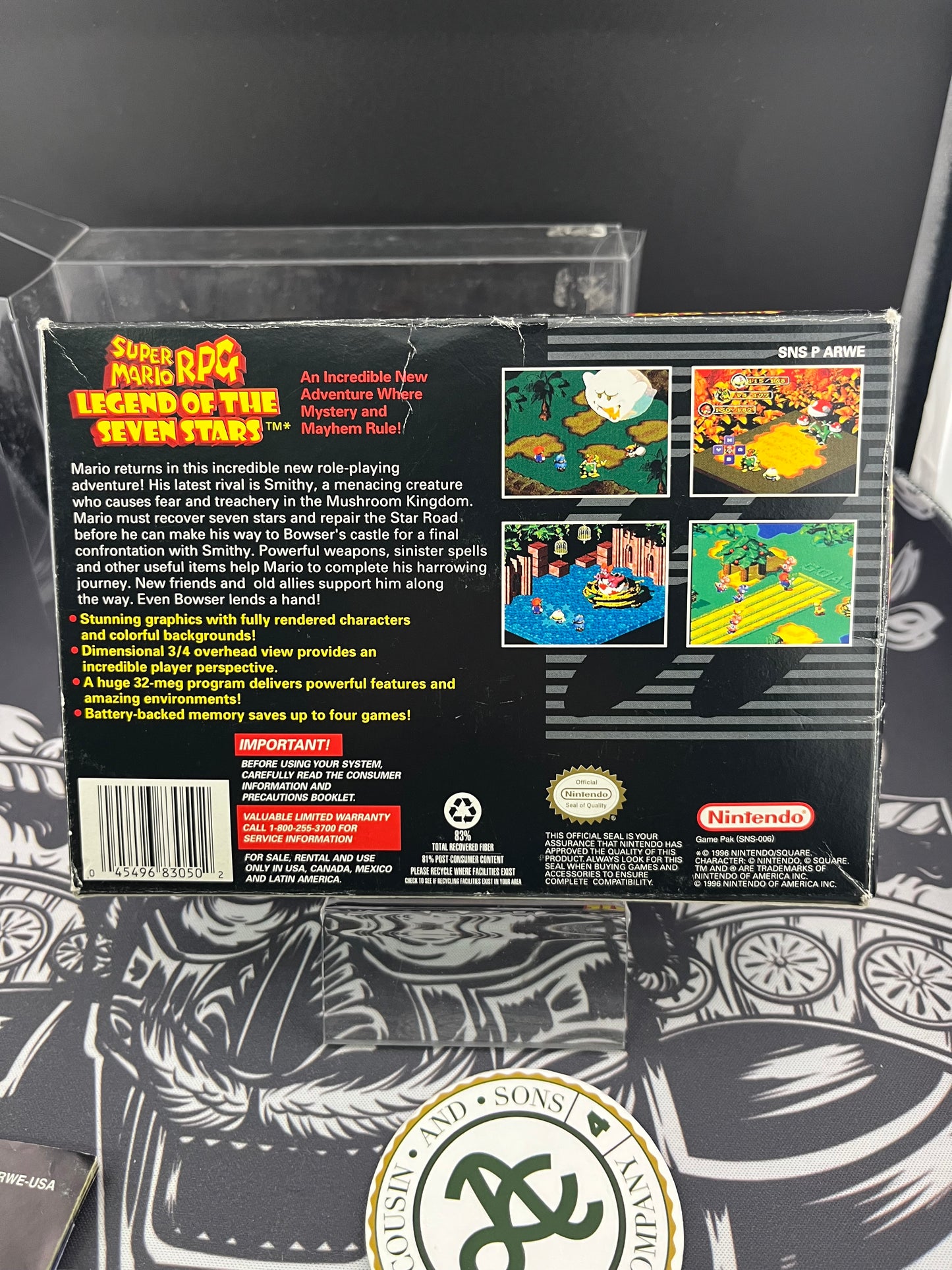 Super Mario RPG Legend of the Seven Stars  SNES CIB