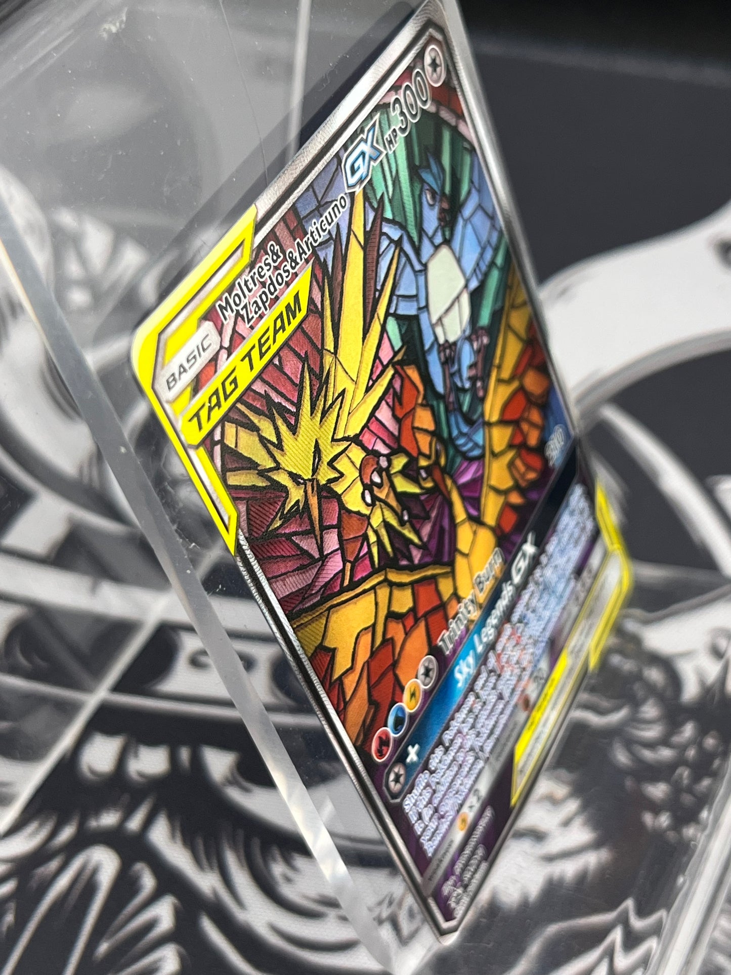 Moltres Zapdos Articuno GX Tag Team SM210 Pokemon Sun Moon Black Star Promo English NM