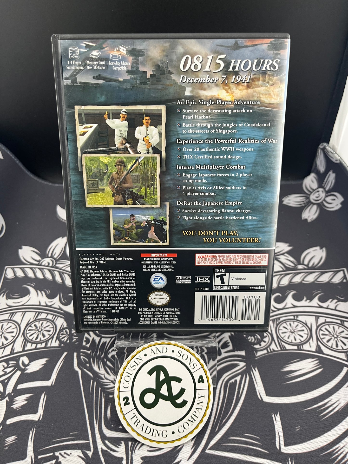 Medal of Honor Rising Sun GameCube No Manual