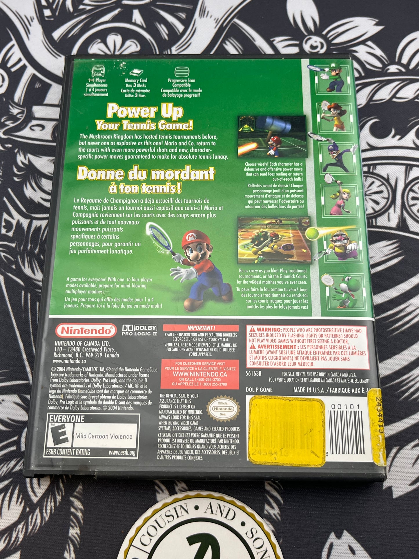 Mario Power Tennis GameCube CIB