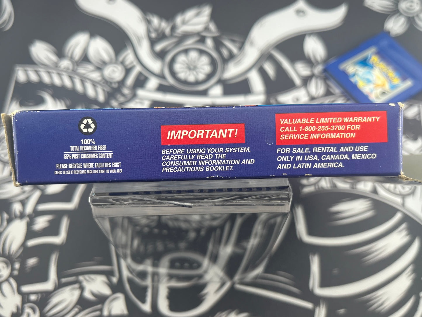 Pokémon Blue First Print Gameboy Color Game and Box Only