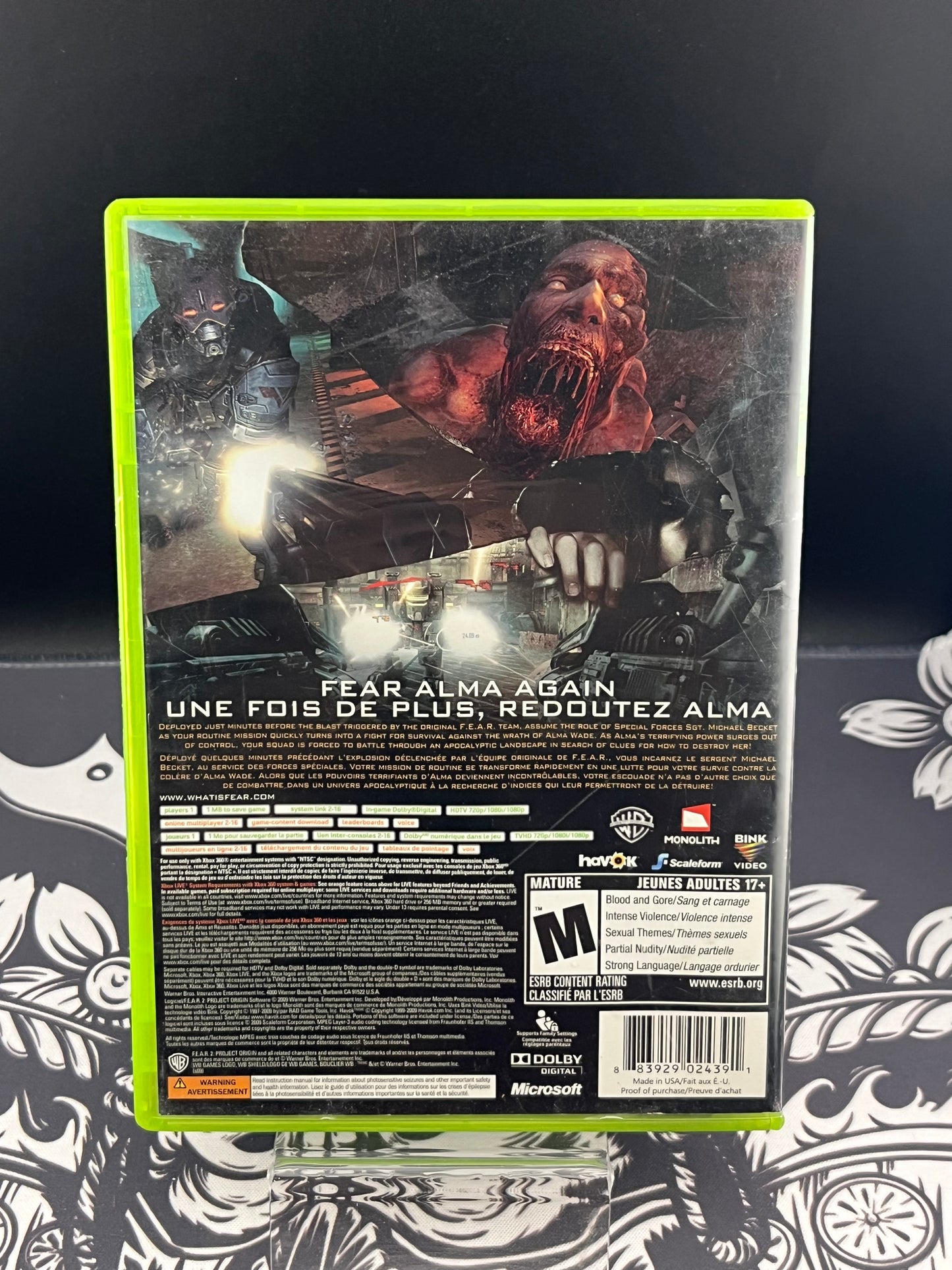Fear 2 F.E.A.R Xbox 360 CIB
