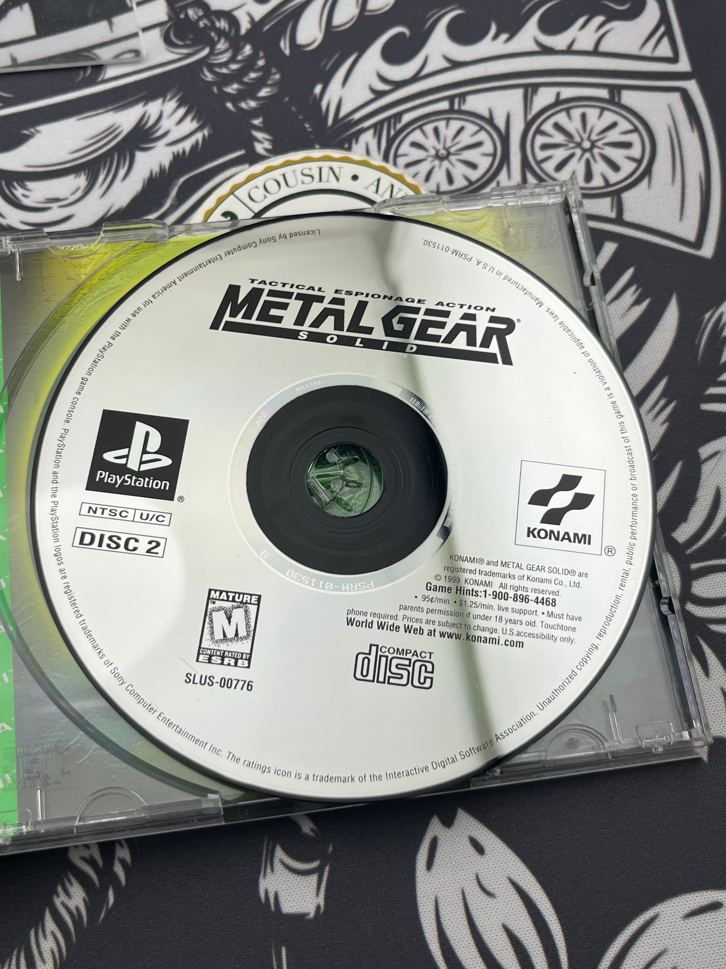 Metal Gear Solid Greatest Hits PS1 No Manual