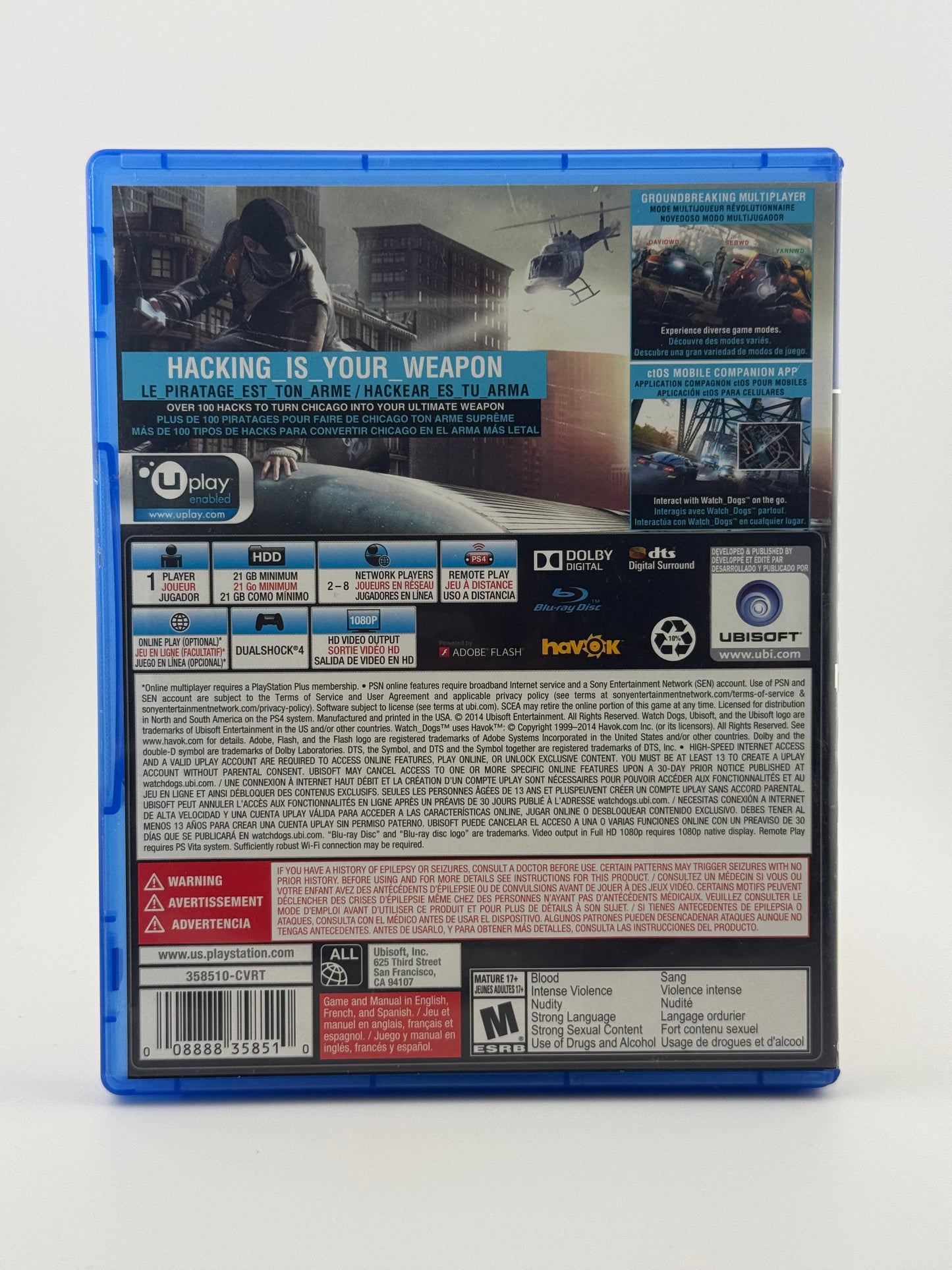 Watch Dogs PS4 CIB