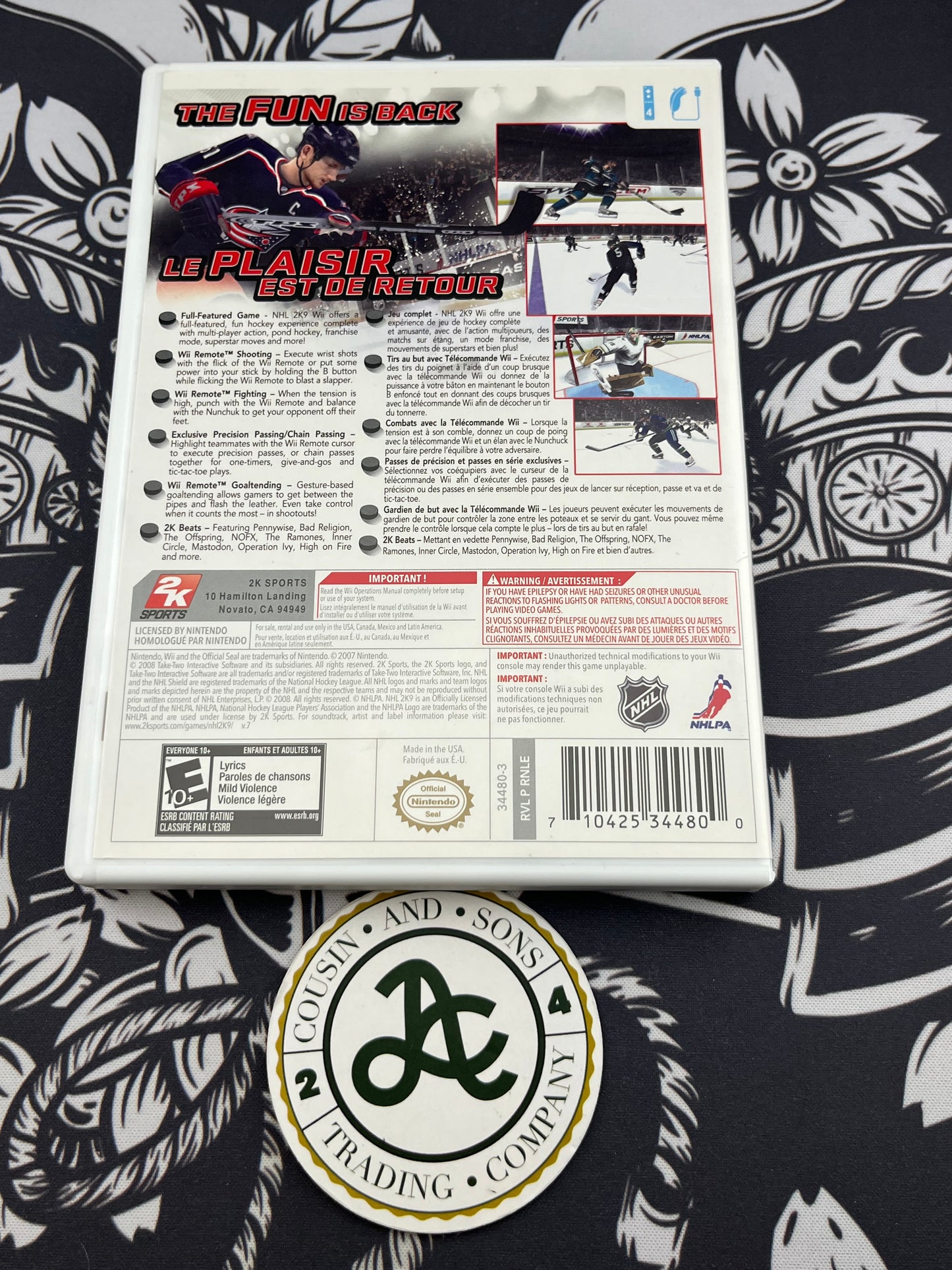 NHL 2K9 Wii CIB