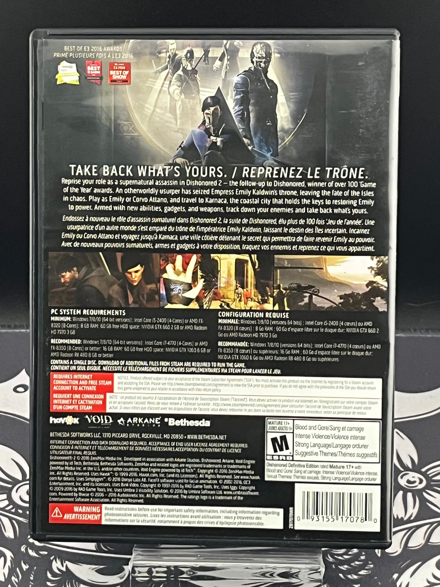Dishonored 2 limited edition windows PC