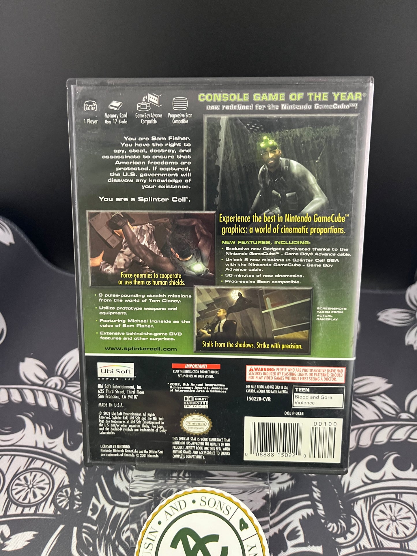Tom Clancy’s Splinter Cell Stealth Action Redefined GC GameCube CIB