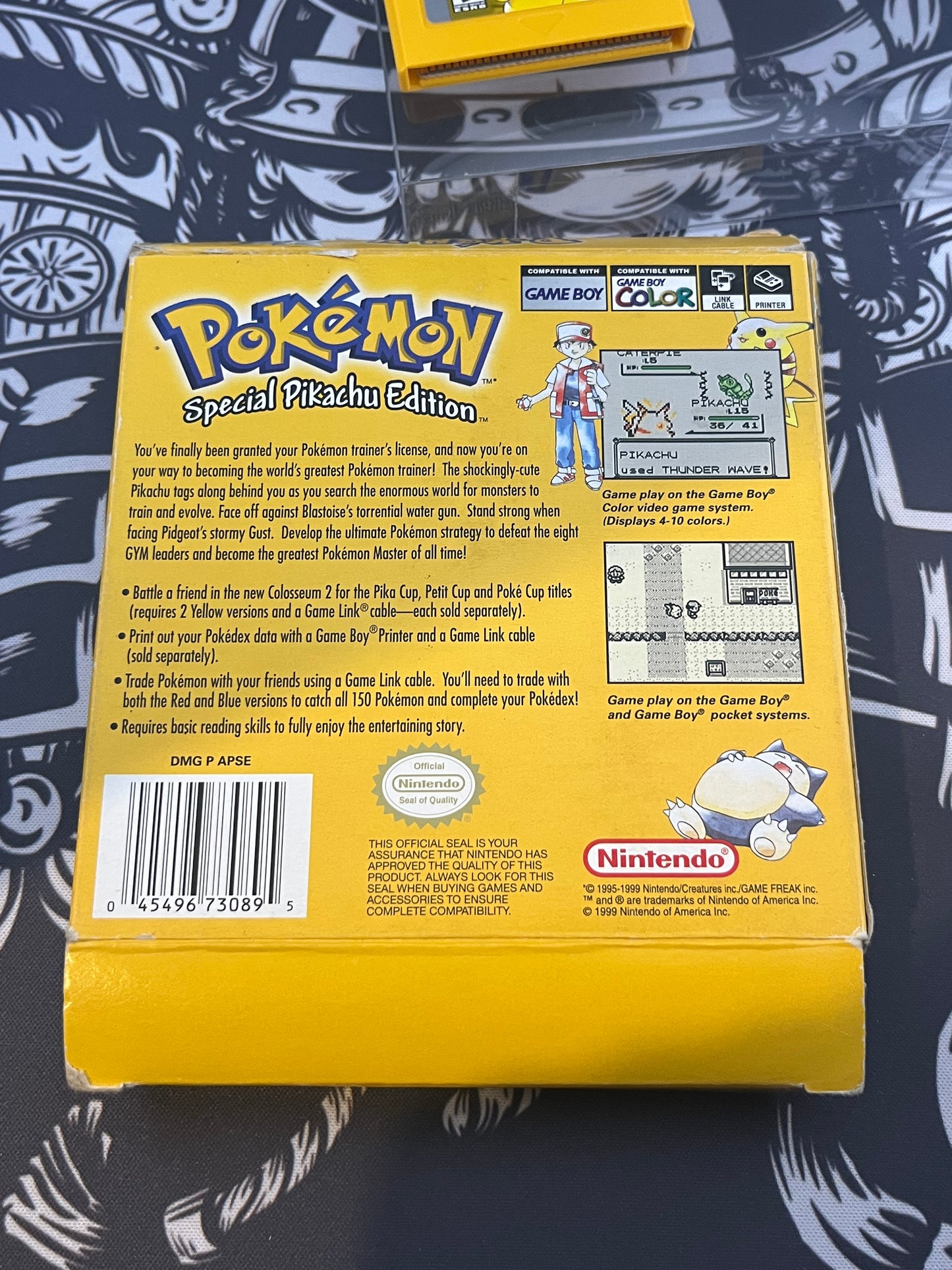 Pokémon Yellow Second Print Game and Box
