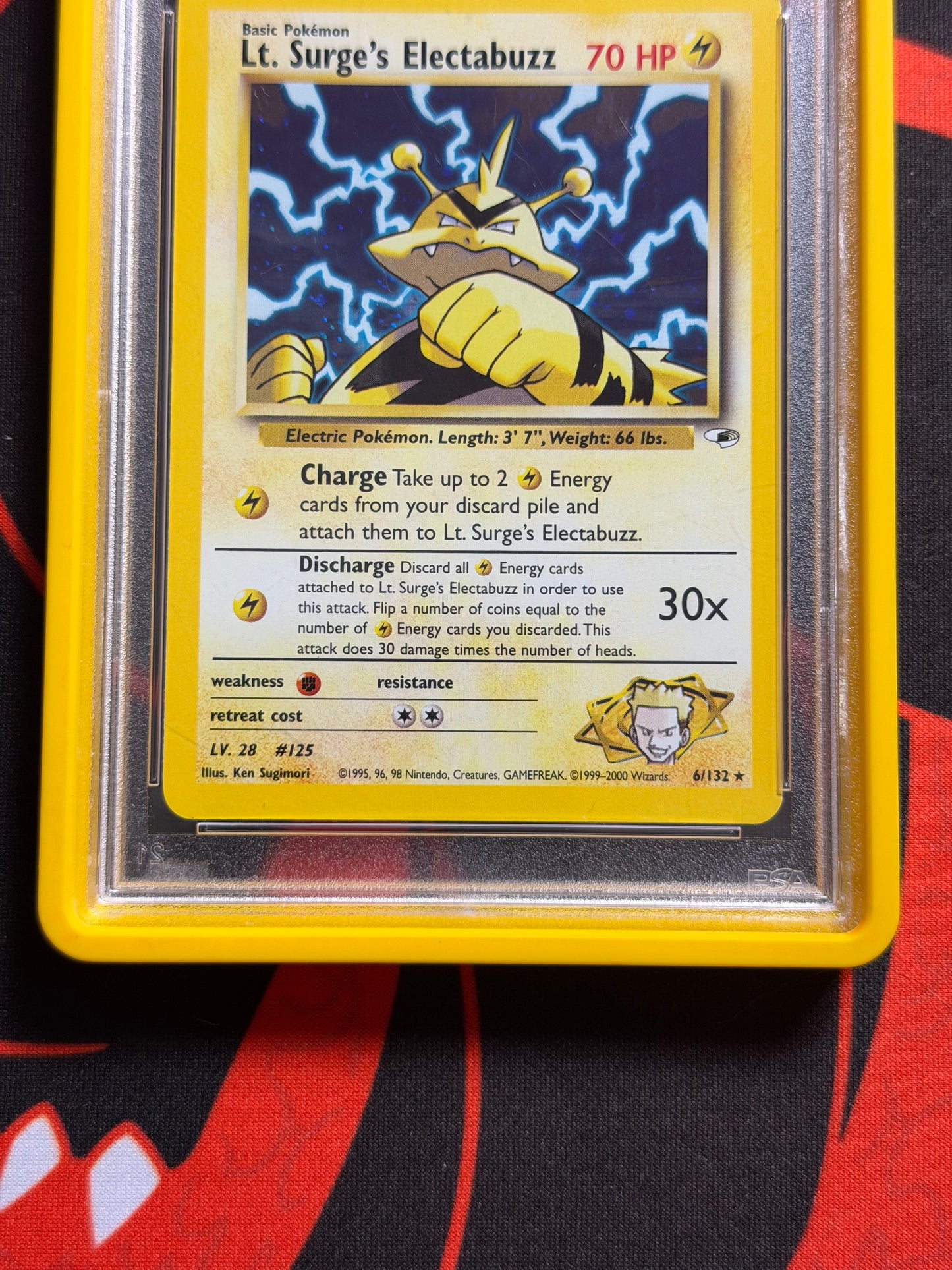 2000 Pokémon Gym Heroes LT Surge Electabuzz PSA 10