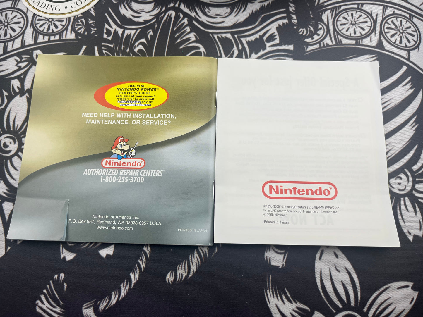 Pokémon Gold Gameboy Box Manual and Inserts Only