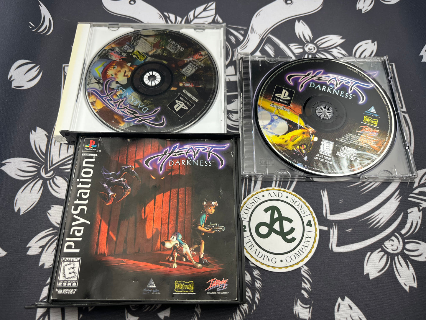 Heart of Darkness (2 disc, damaged case) CIB PS1