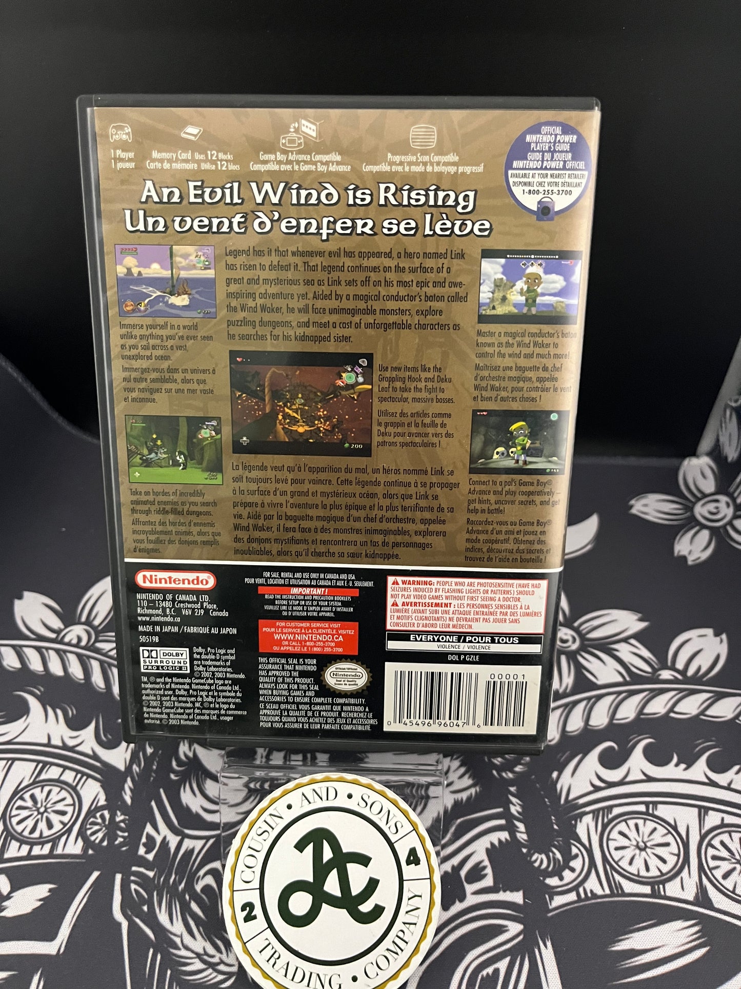 Zelda Windwaker Player Choice GC CIB