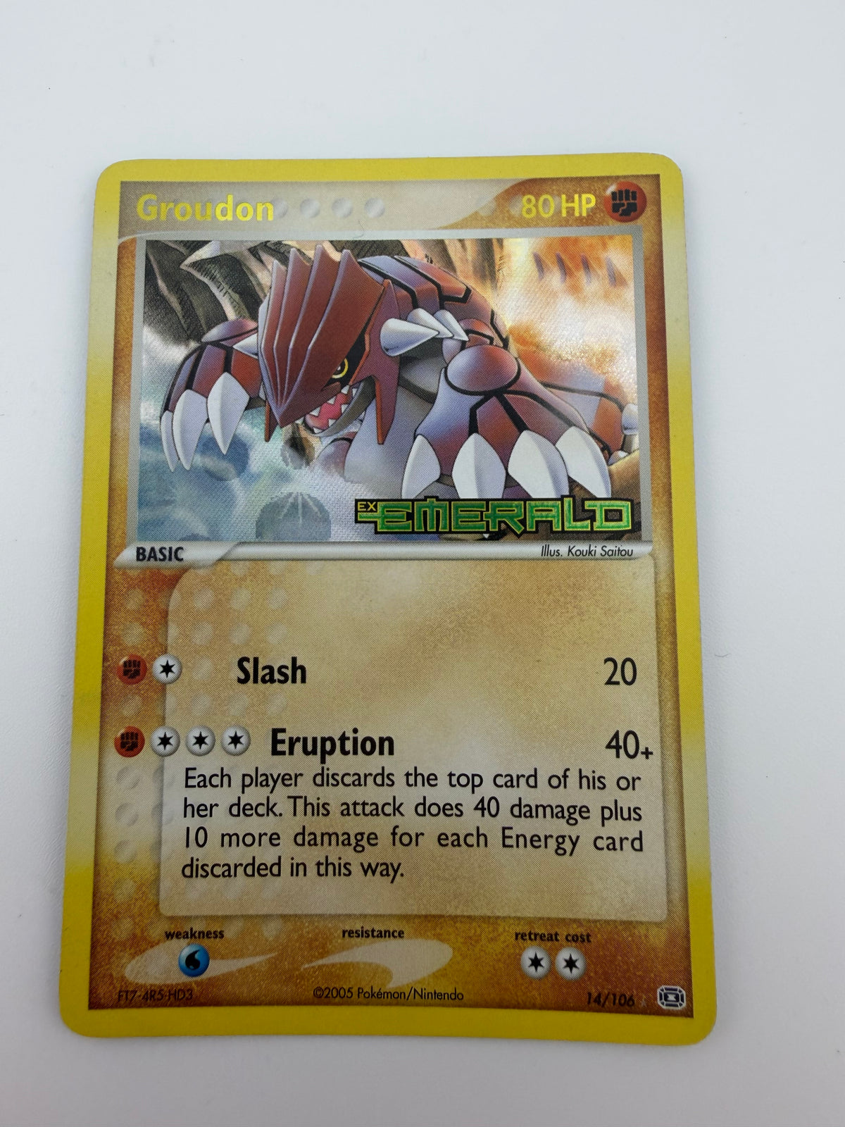 Groudon- Holo 14/106 Stamped