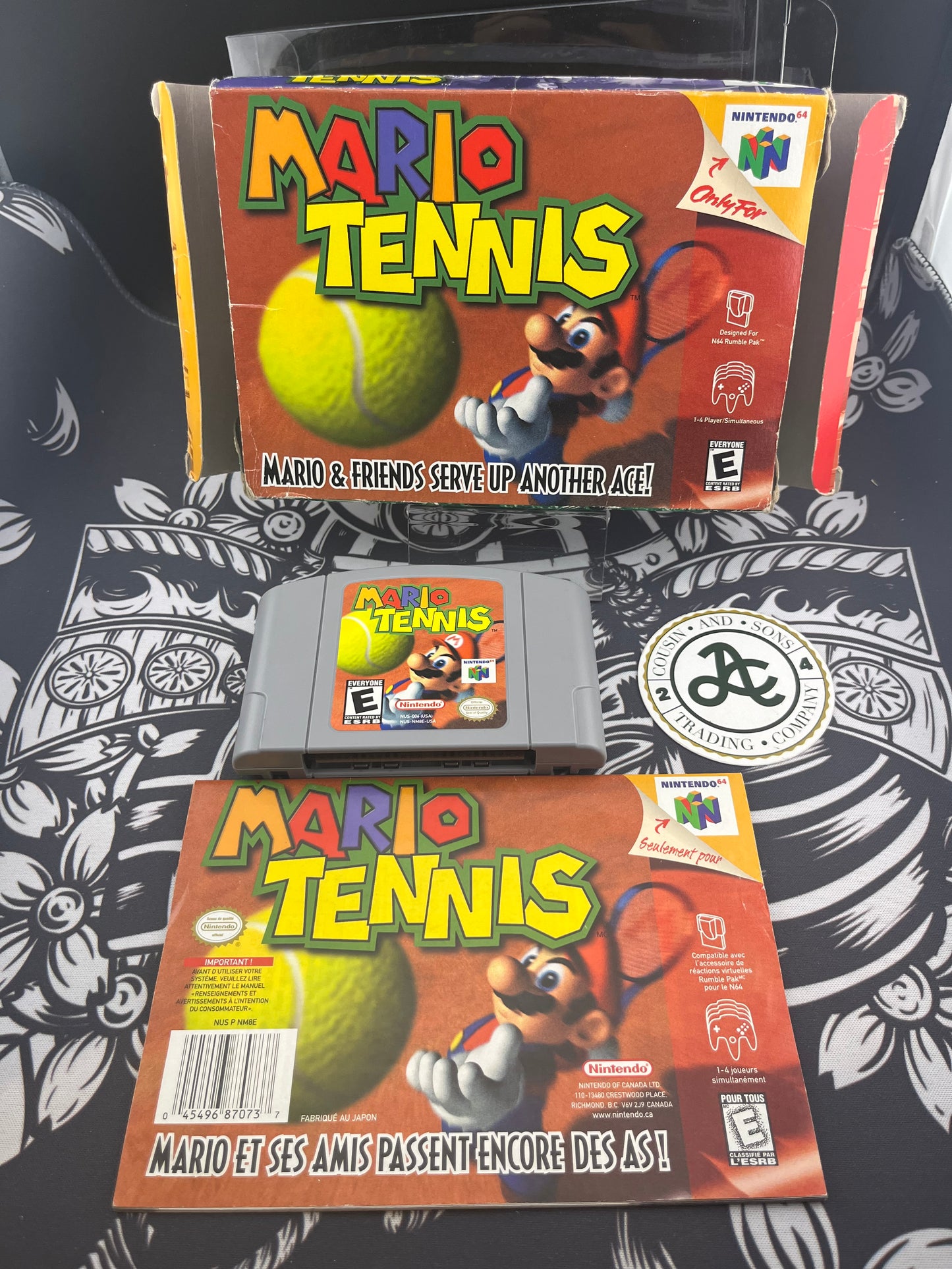 Mario Tennis N64 CIB