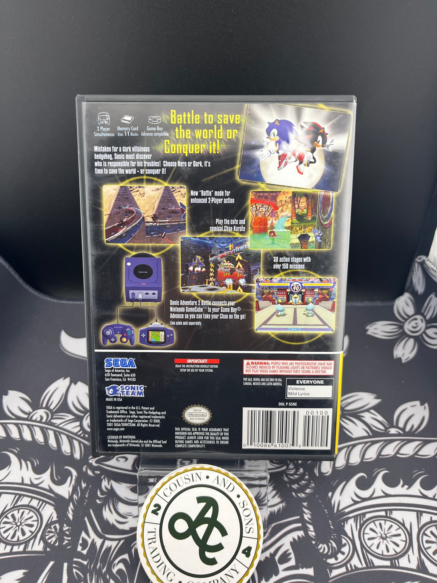 Sonic Adventure Battle 2 Players Choice GameCube CIB