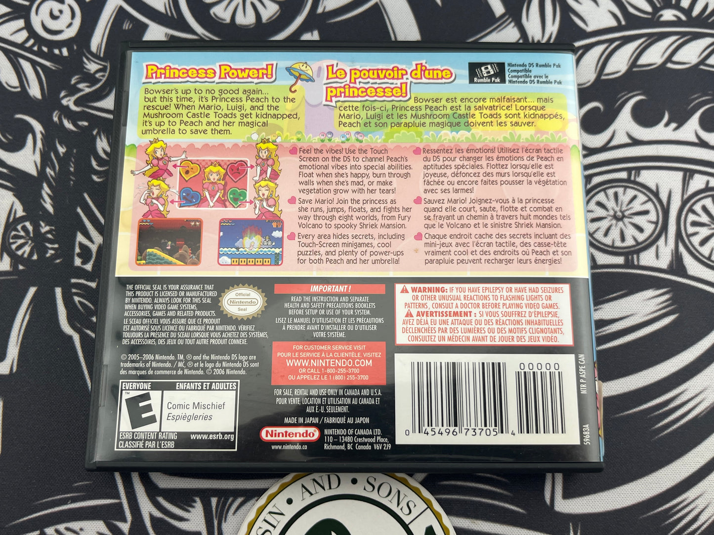 Super princess peach DS CIB