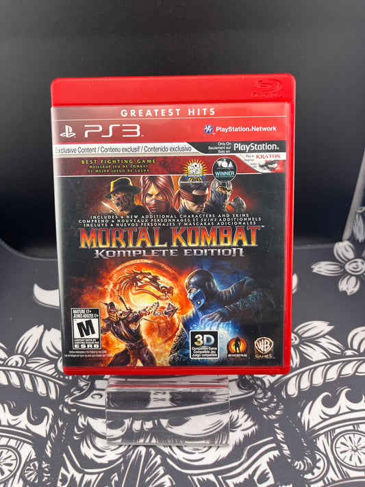 Mortal Kombat Komplete Edition PS3 GH CIB