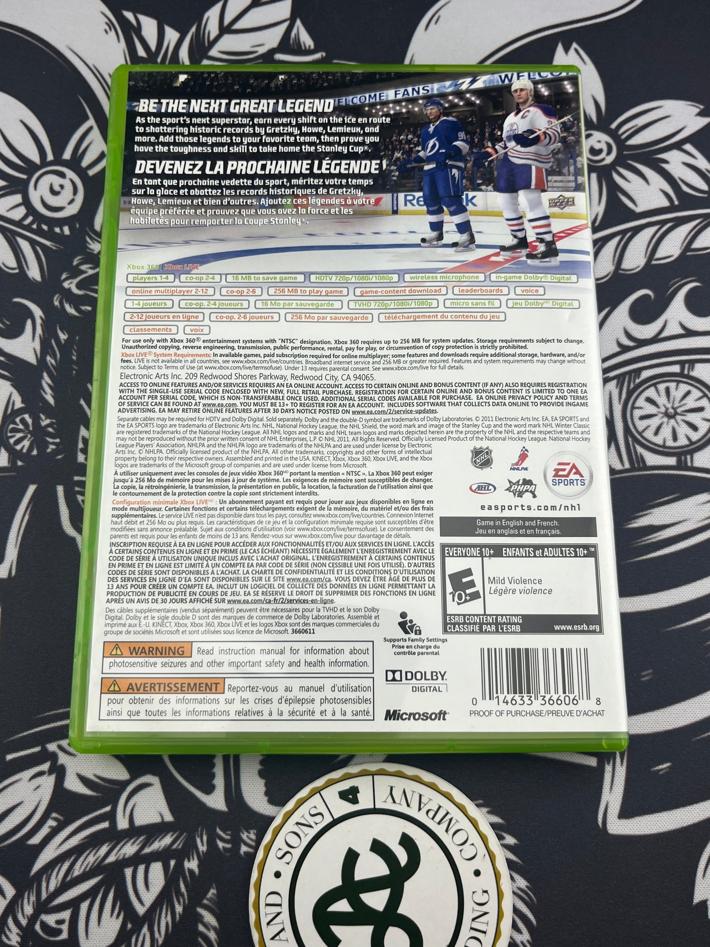 NHL 12 Xbox 360 CIB