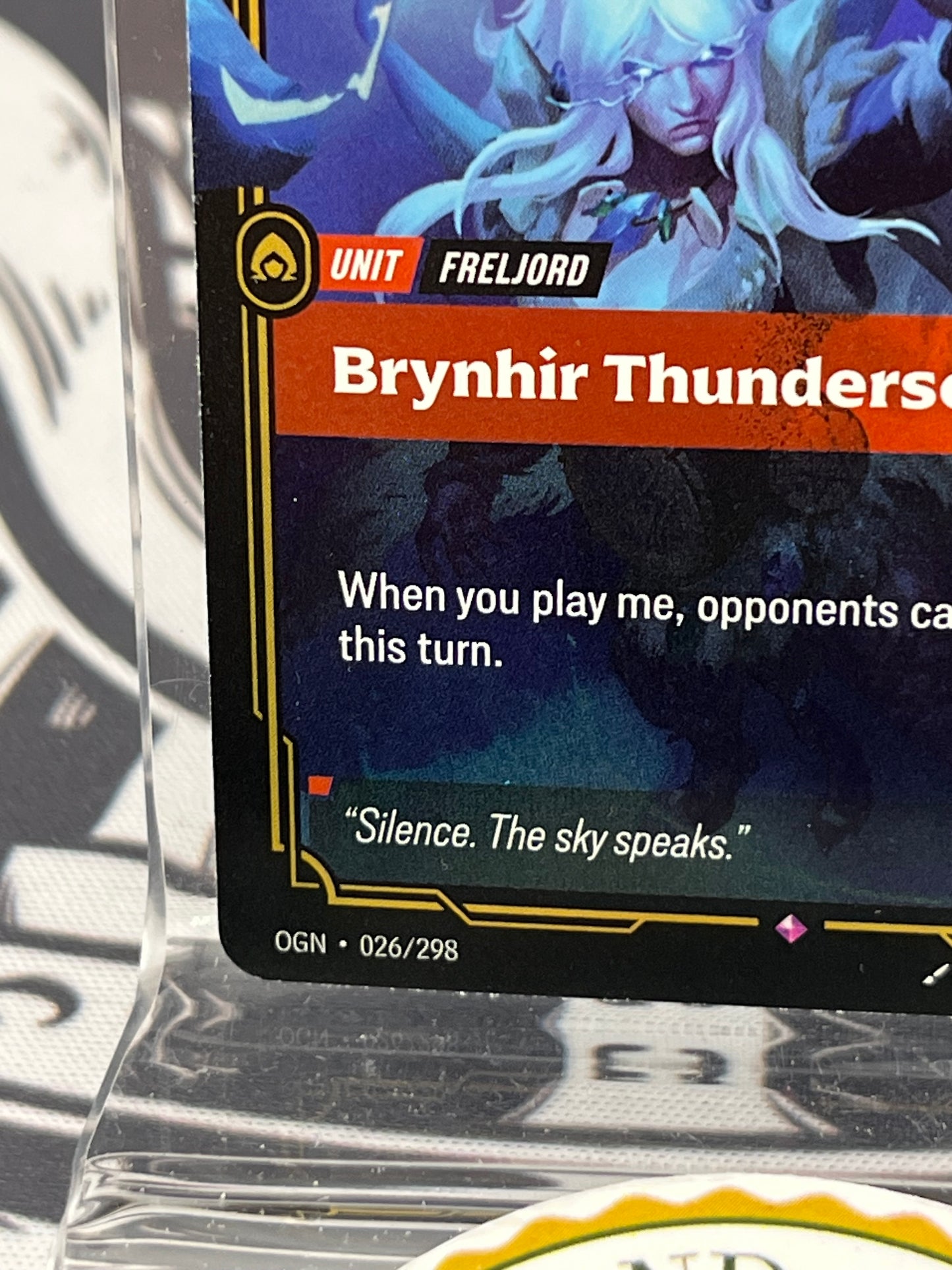 Riftbound - Origins Brynhir Thundersong #026/298 Rare NM Foil