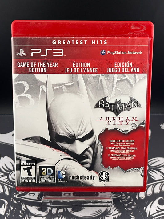 Batman Arkham City Game of the Year PS3 GH CIB