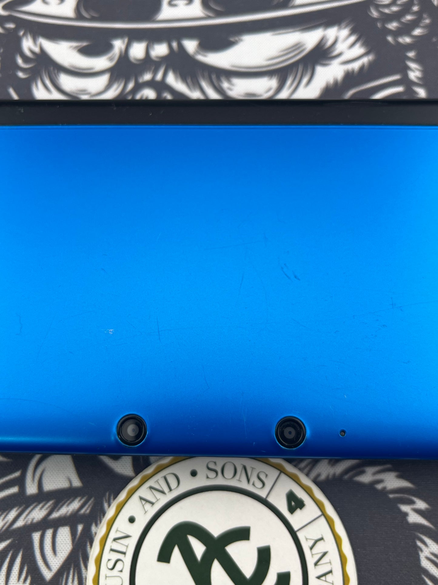 Black and Blue 3DS XL Loose with 4 Games