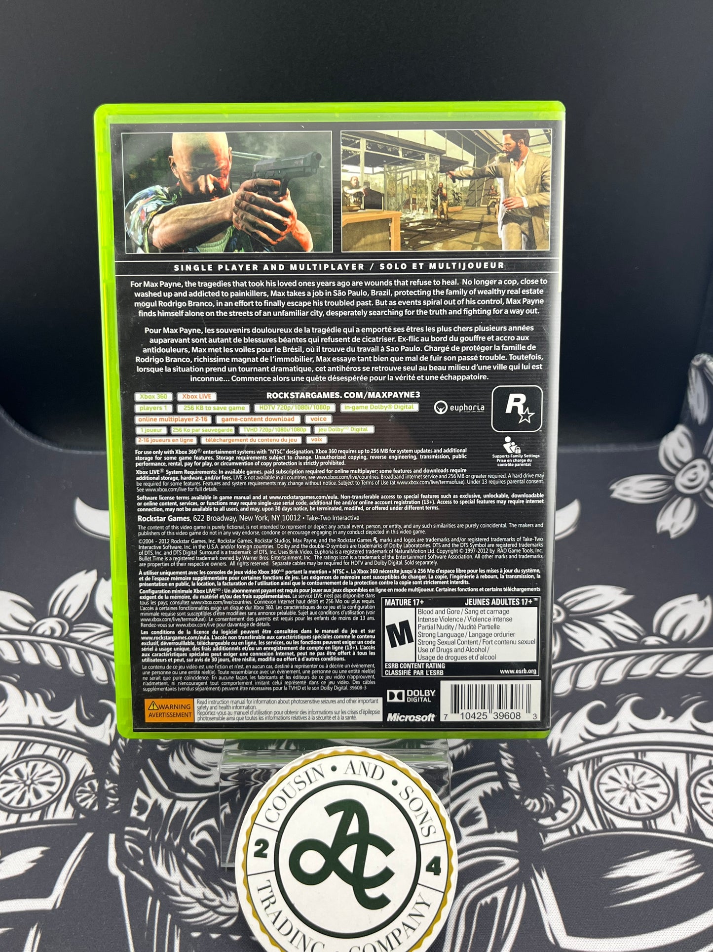 Max Payne 3 Xbox 360 CIB