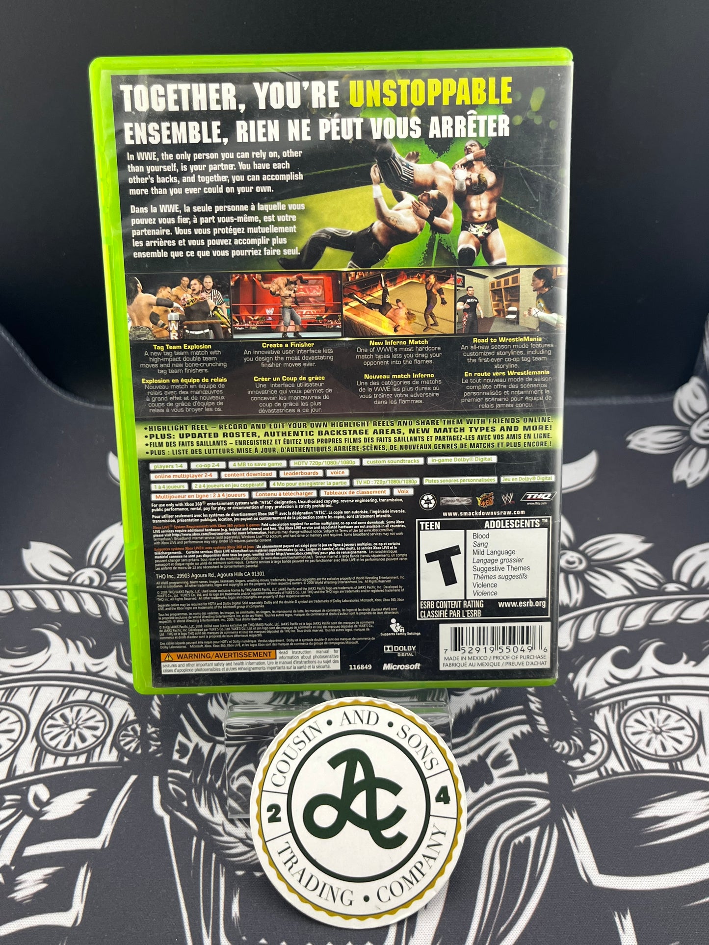 Smackdown vs Raw 2009 Xbox 360 CIB