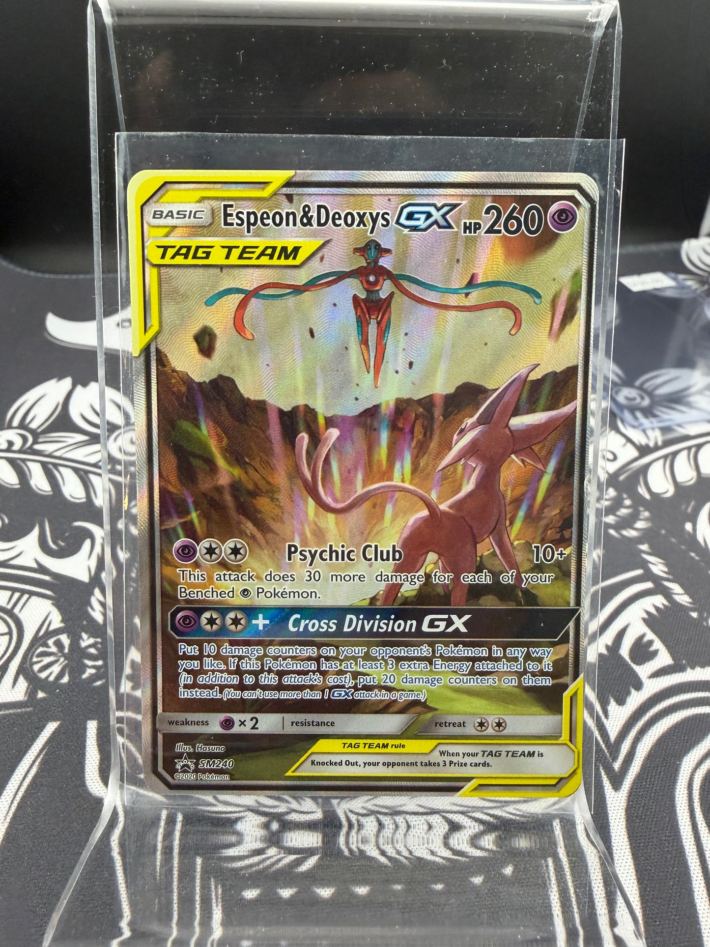 Espeon & Deoxy GX - SM240 Promo NM